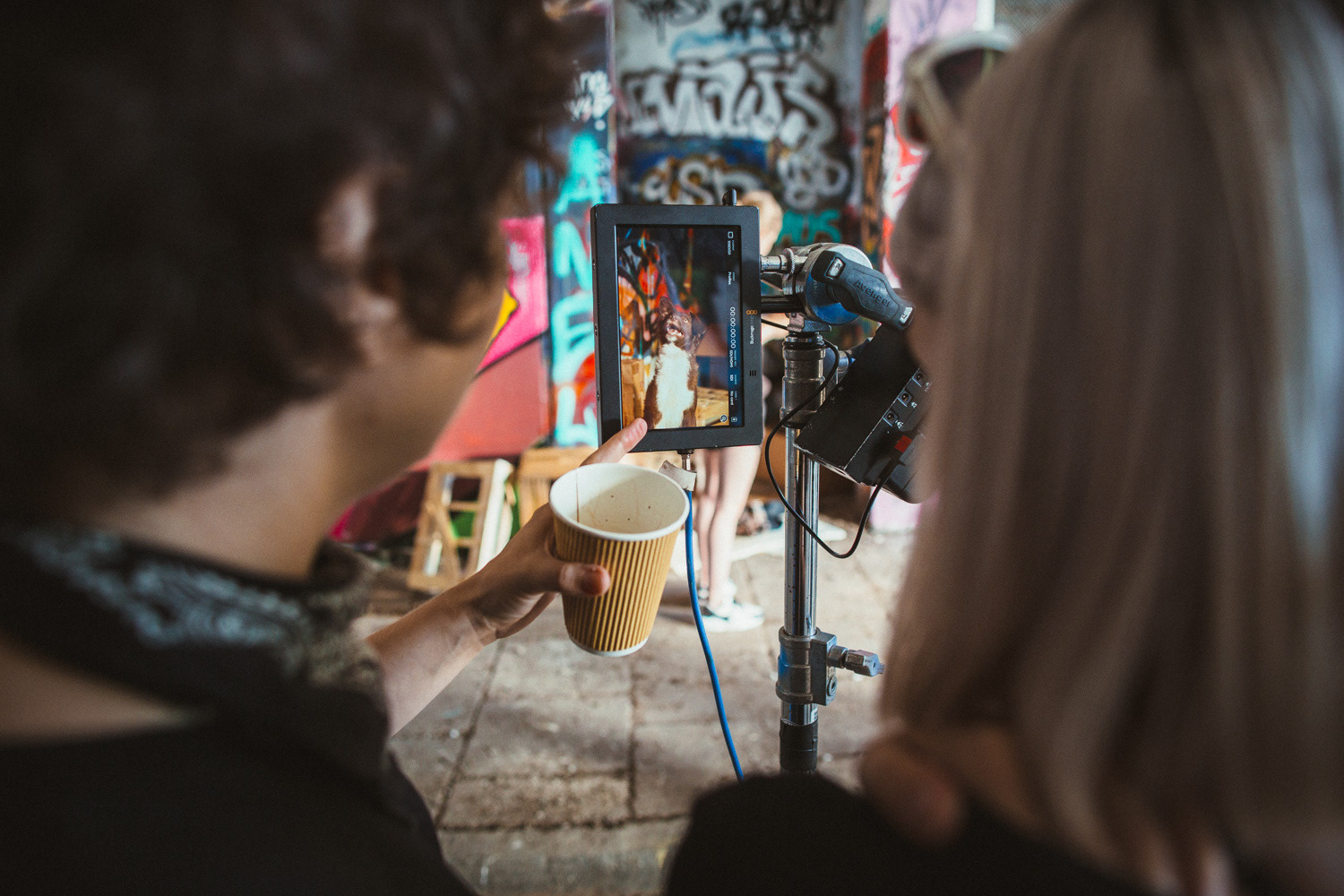 Plan zdjęciowy do teledysku reż. J. Tracz, E. Łapczyńska - Papaya Young Directors