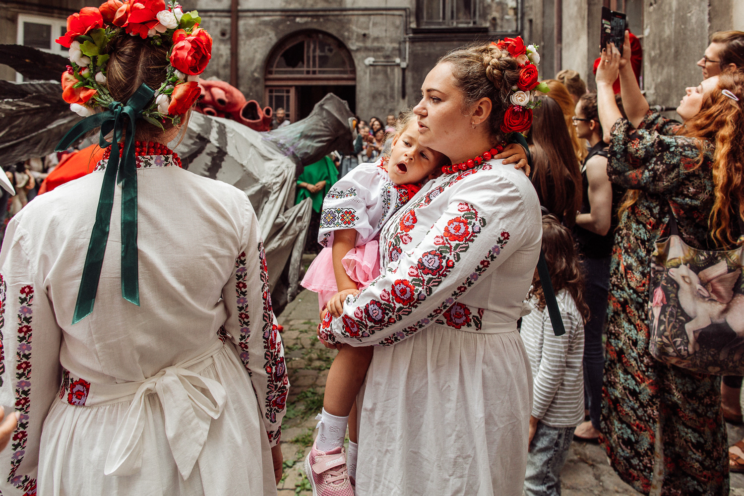 Performance uliczny - Stefanie Oberhoff i Snuff Puppets, 31st Jewish Culture Festival in Krakow 2022