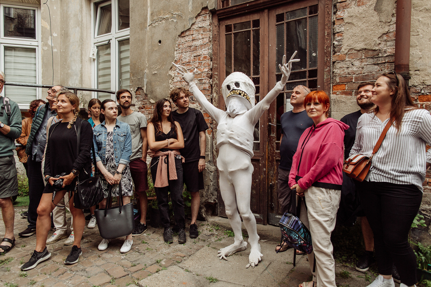 Performance uliczny - Stefanie Oberhoff i Snuff Puppets, 31st Jewish Culture Festival in Krakow 2022