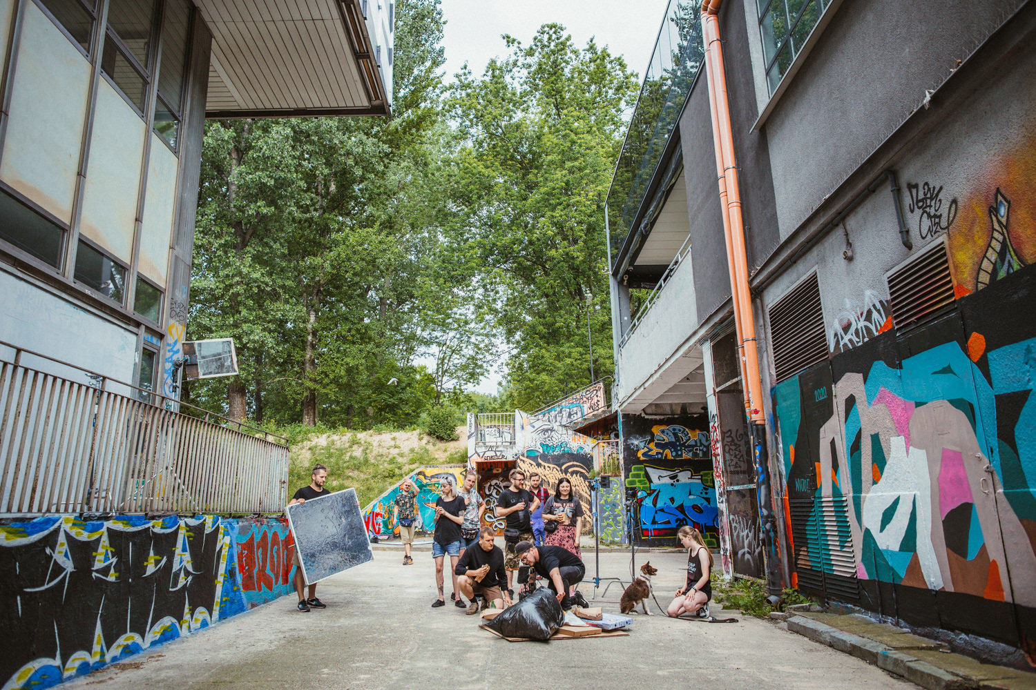 Plan zdjęciowy do teledysku reż. J. Tracz, E. Łapczyńska - Papaya Young Directors