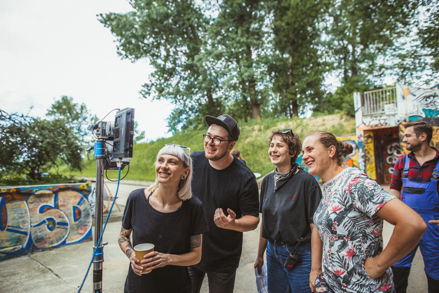 Plan zdjęciowy do teledysku reż. J. Tracz, E. Łapczyńska - Papaya Young Directors