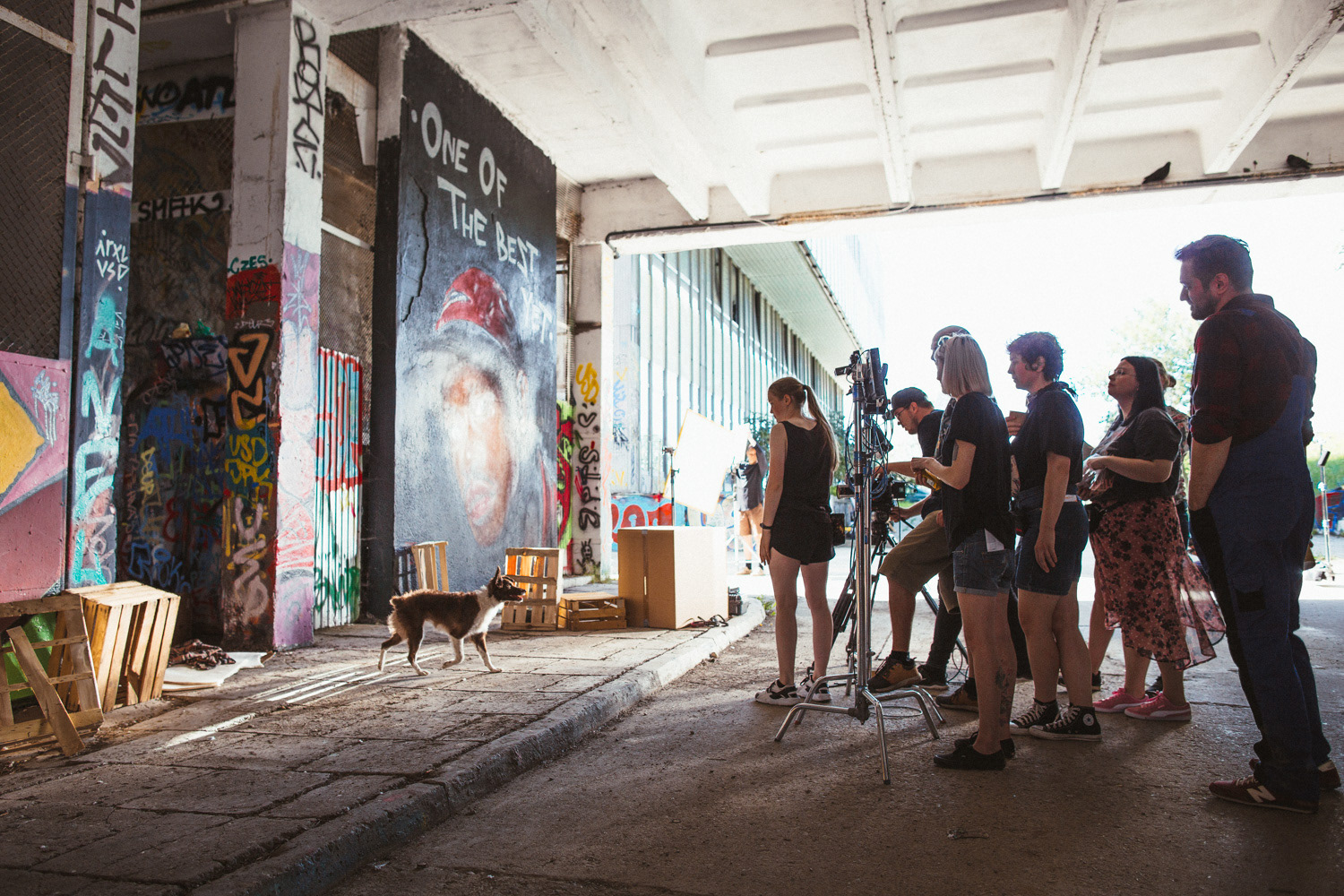 Plan zdjęciowy do teledysku reż. J. Tracz, E. Łapczyńska - Papaya Young Directors