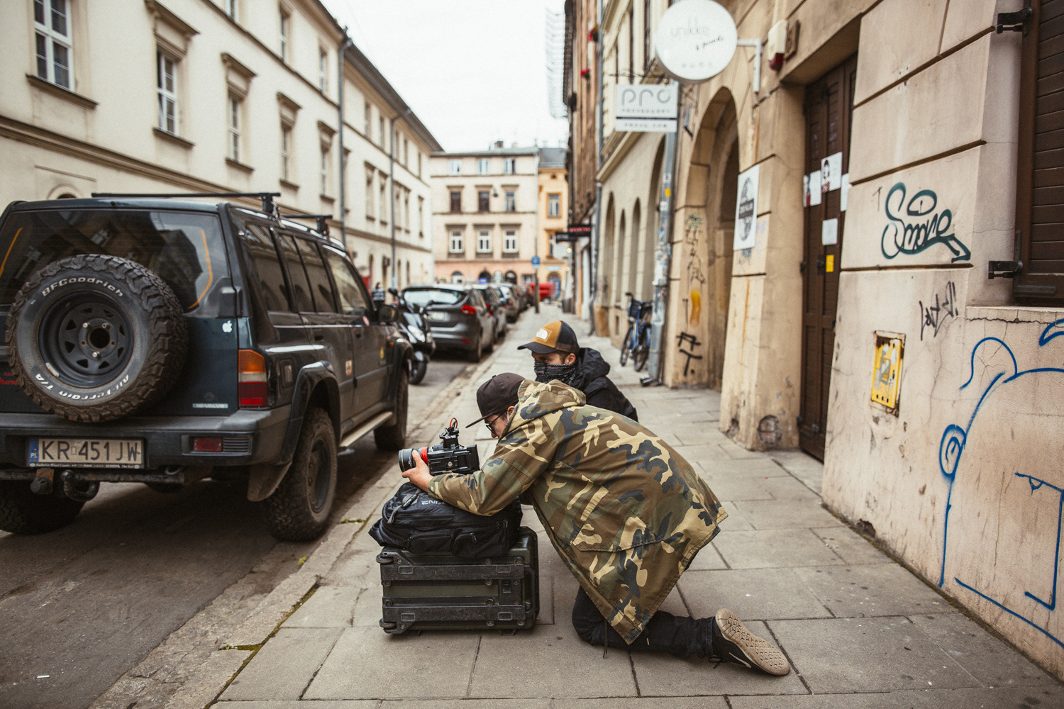 Plan zdjęciowy do teledysku reż. J. Tracz, E. Łapczyńska - Papaya Young Directors