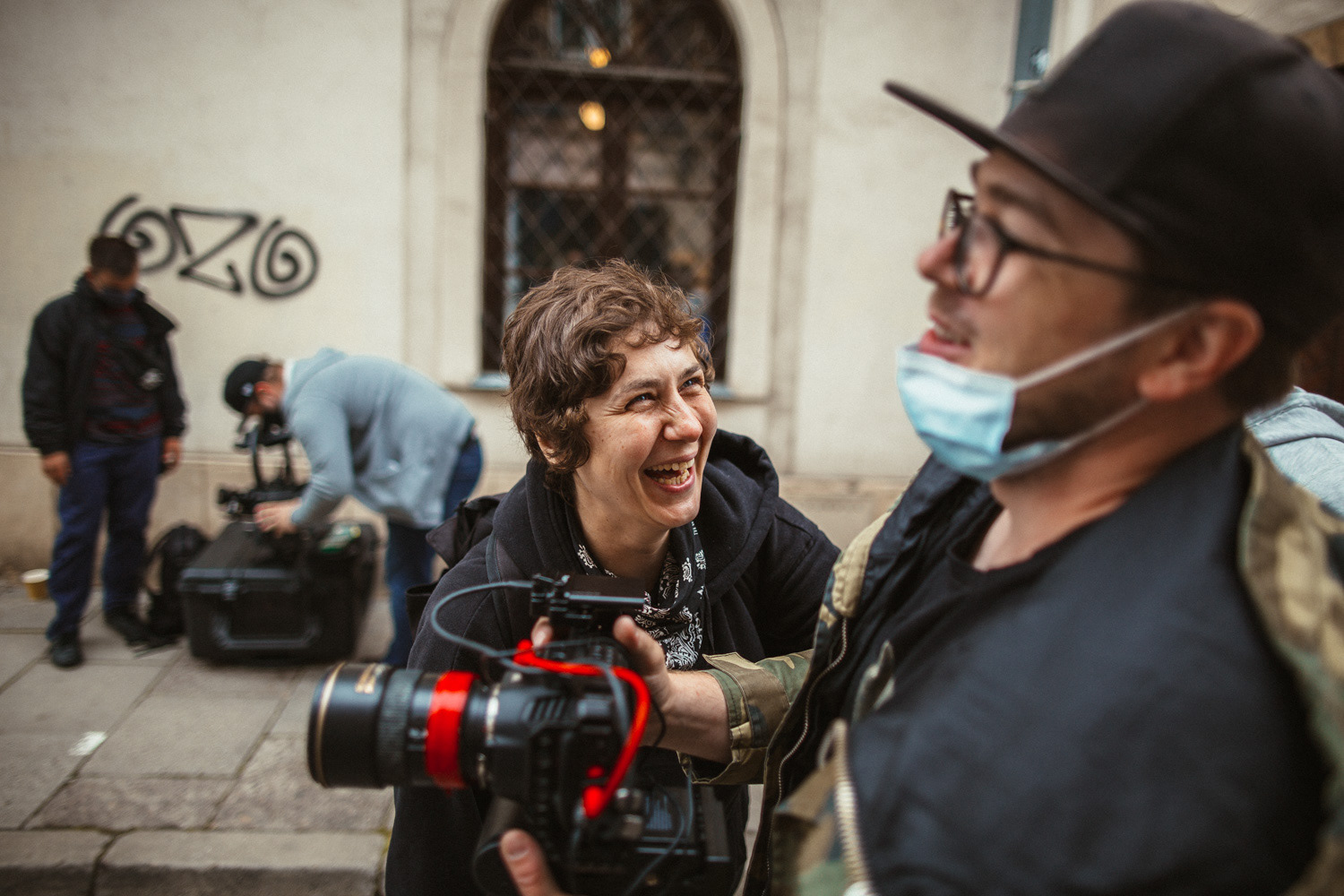 Plan zdjęciowy do teledysku reż. J. Tracz, E. Łapczyńska - Papaya Young Directors