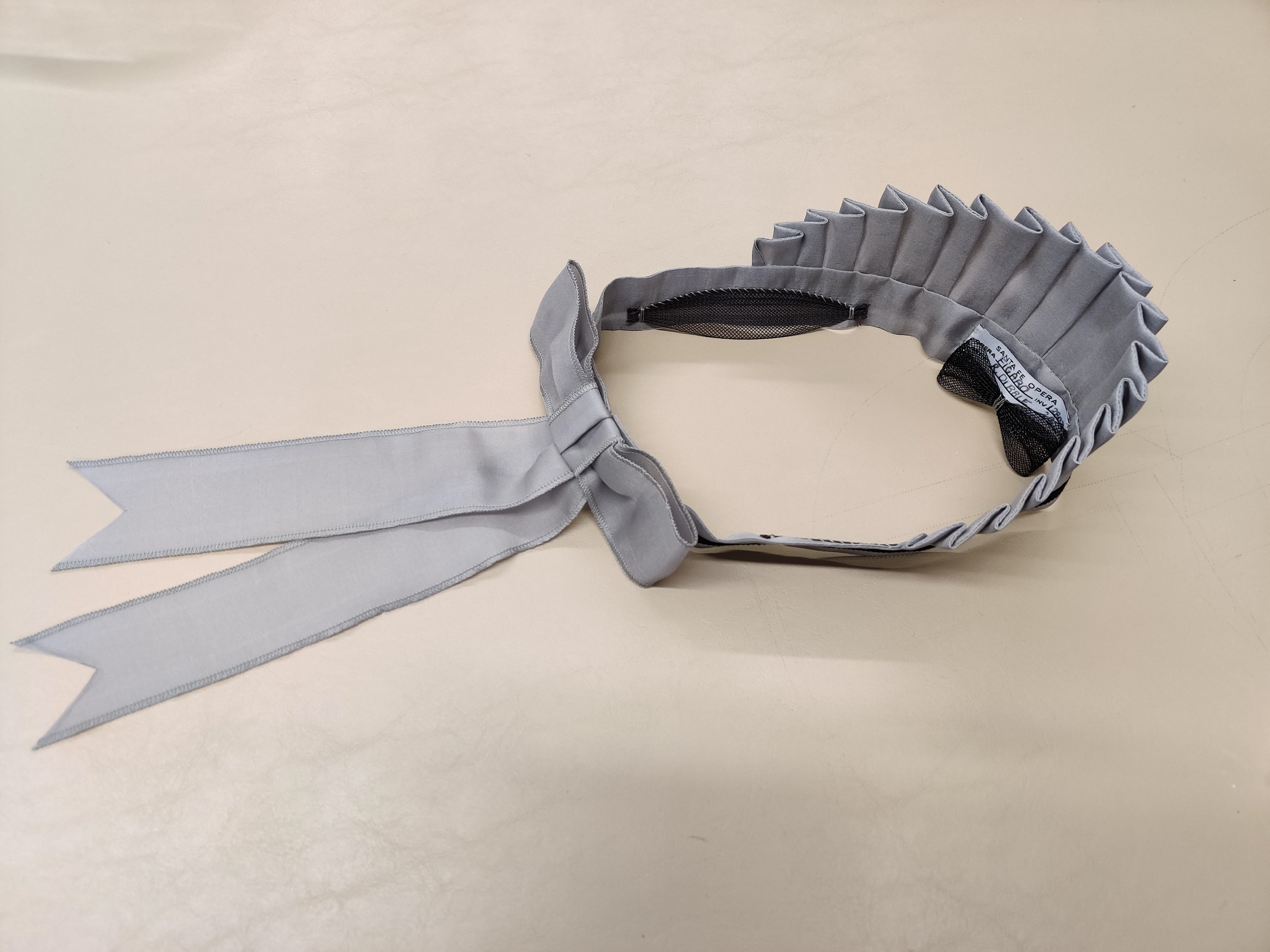 Maid Cap showing horse hair bows