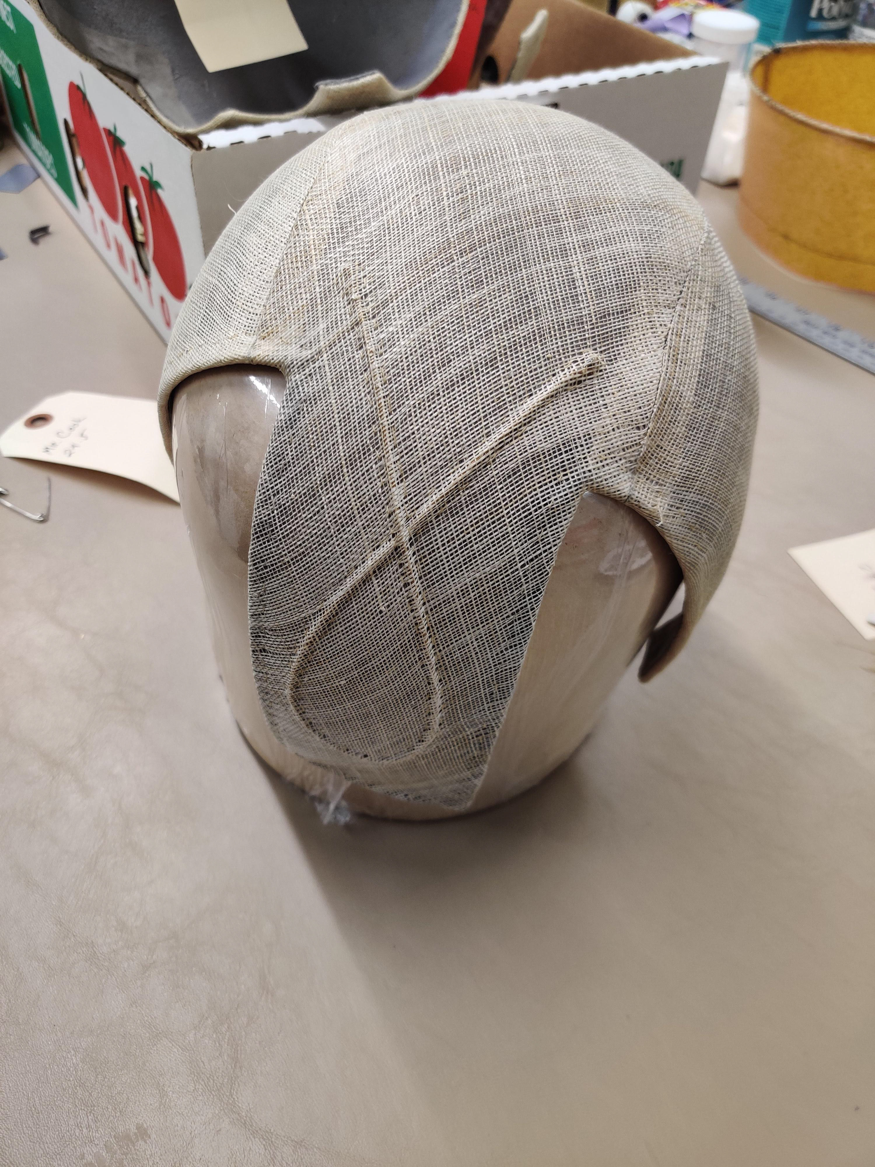 then it is prick stitched around wire to accentuate it