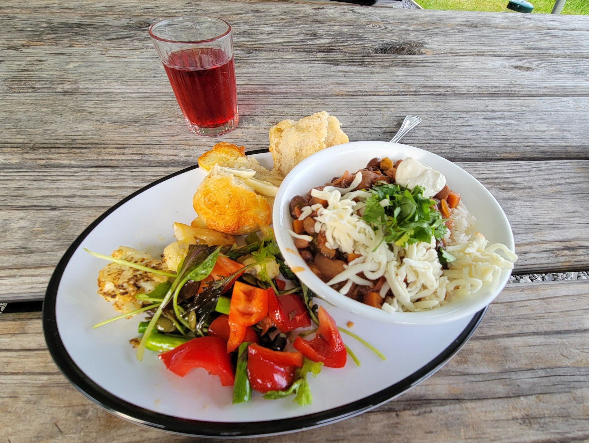 Amazing food on Hog Island