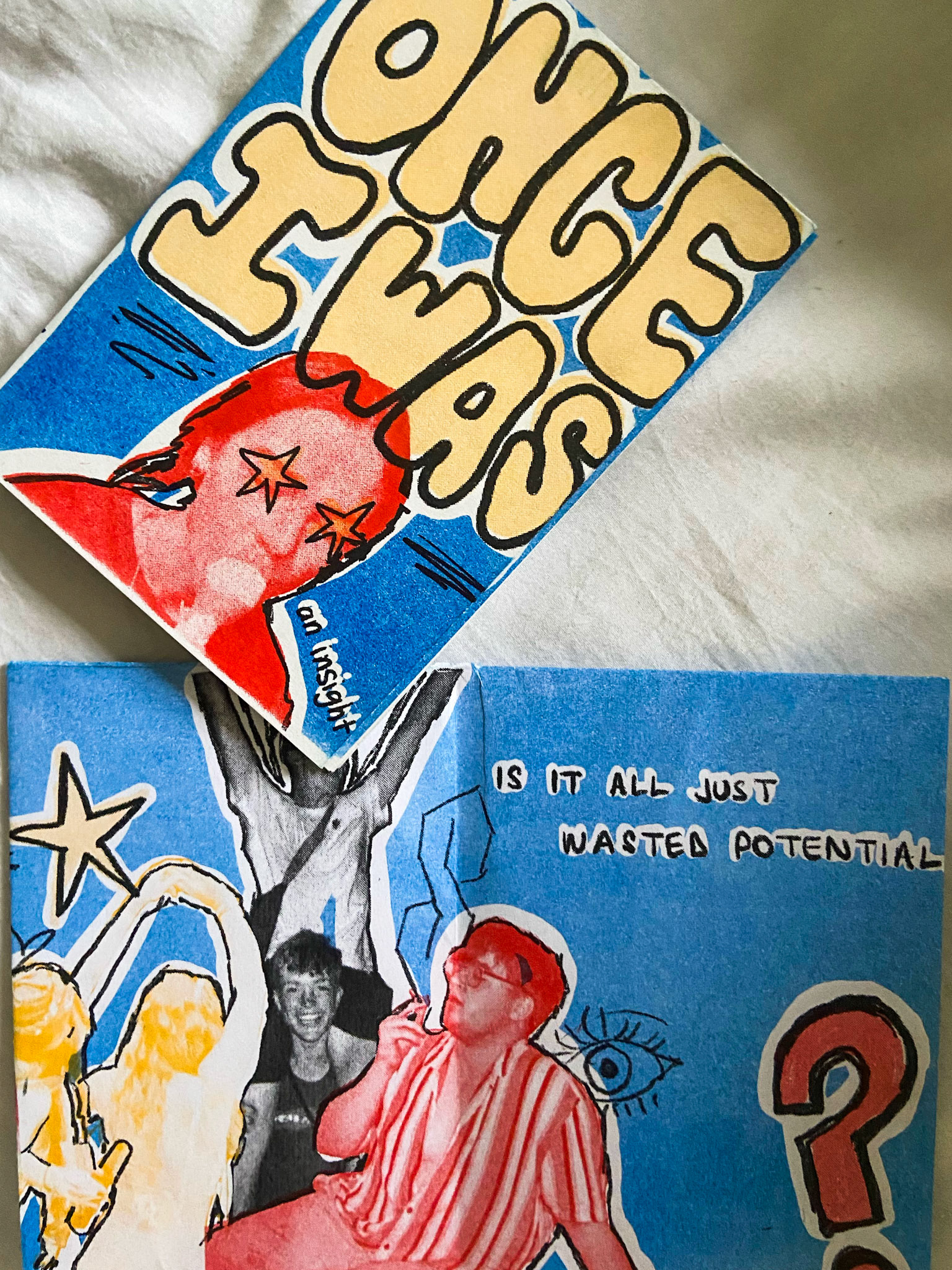 hand printed risograph zine