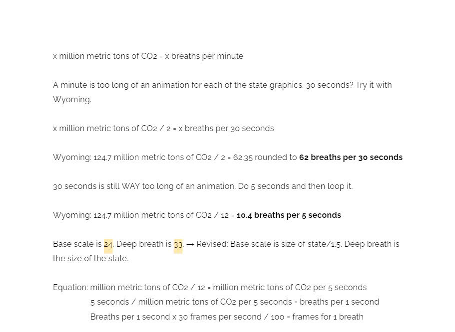 brainstorming the equation of breathing to CO2 levels