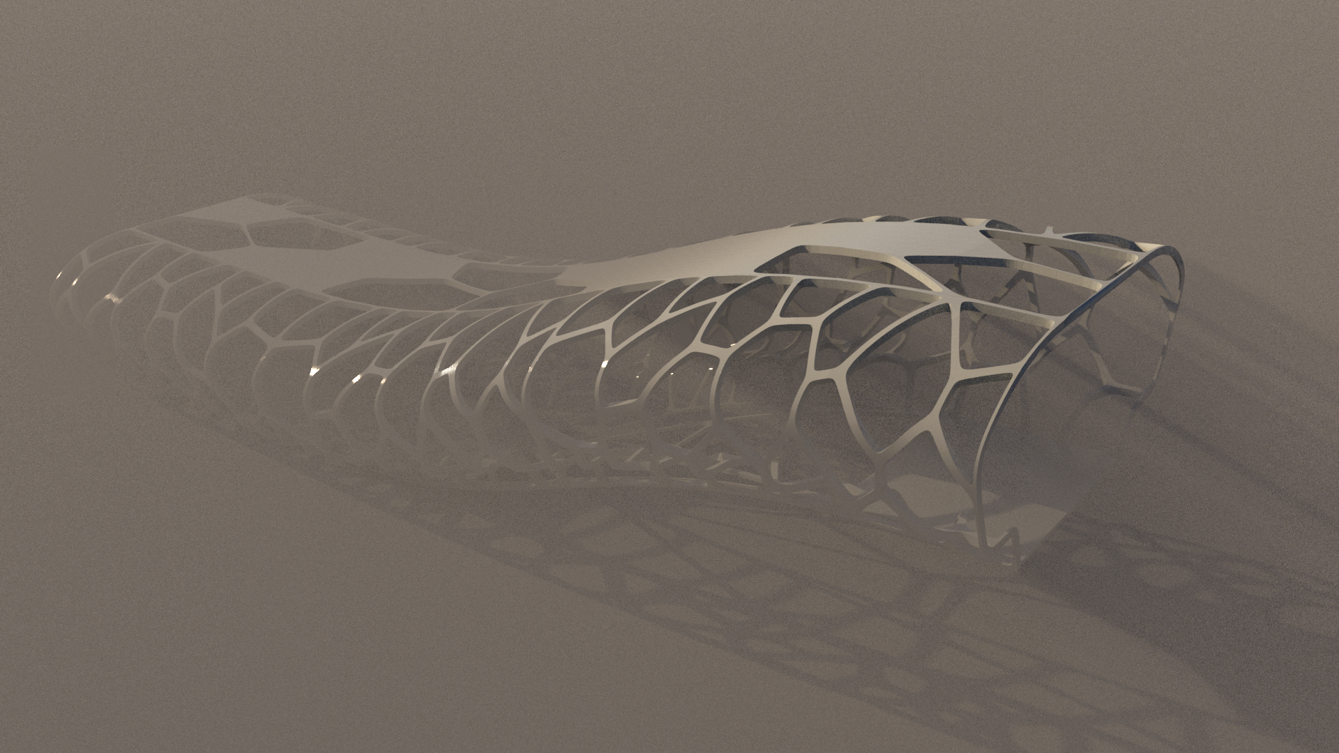 Structure Voronoi 3D avec test volumétrique
