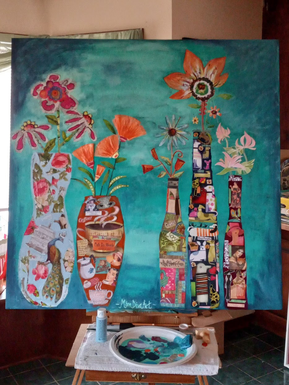 Mixed media collage