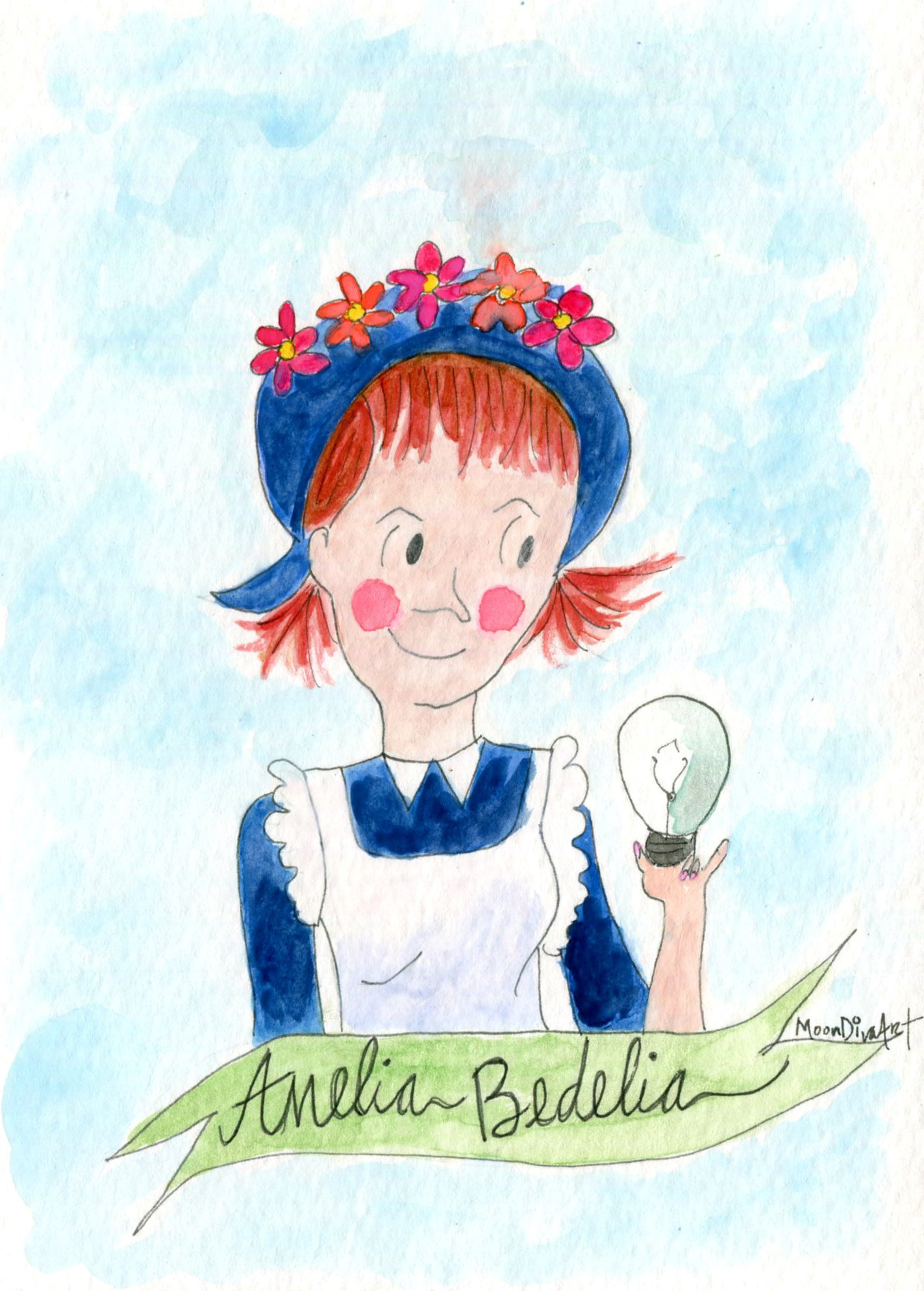 Amelia - watercolor