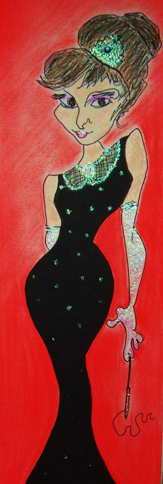 Audrey - pastels