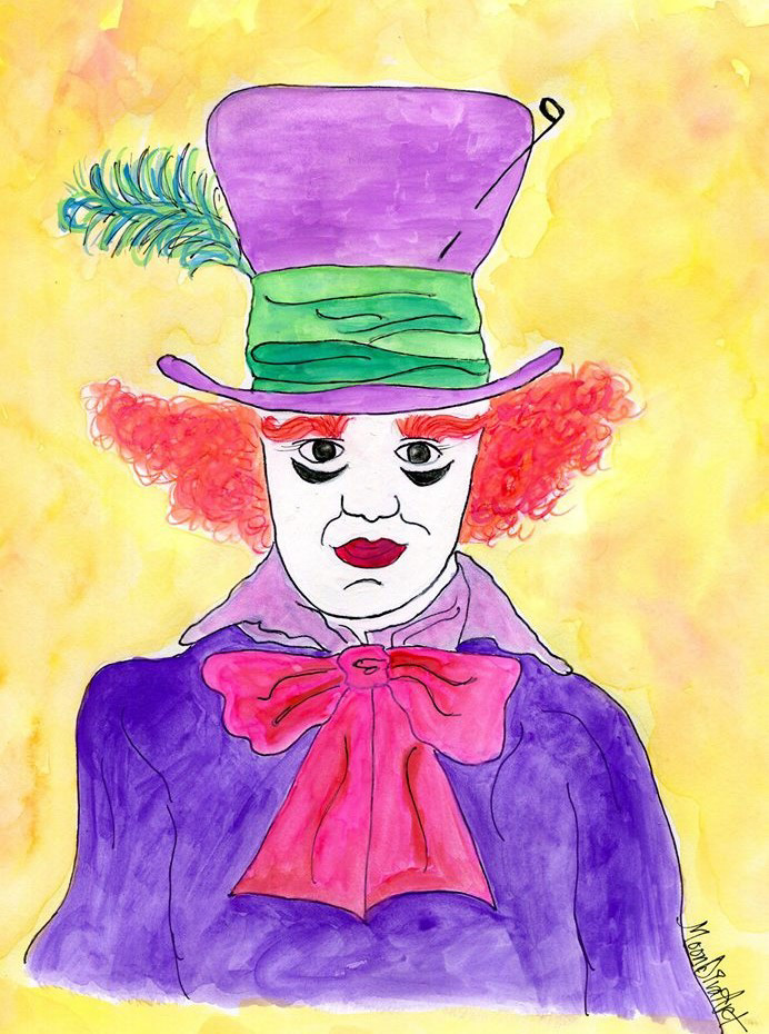 The Mad Hatter - watercolor
