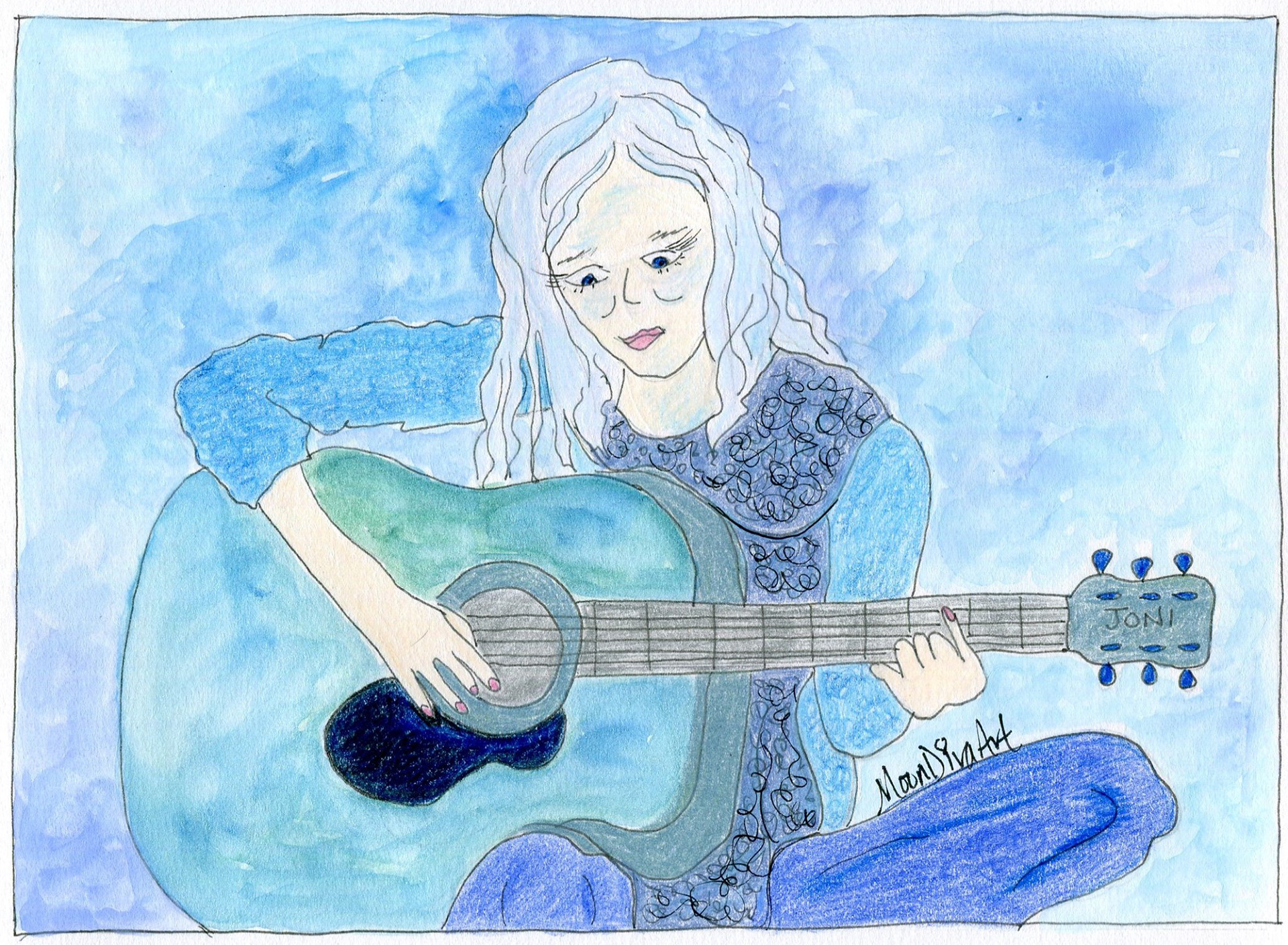 Joni - watercolor