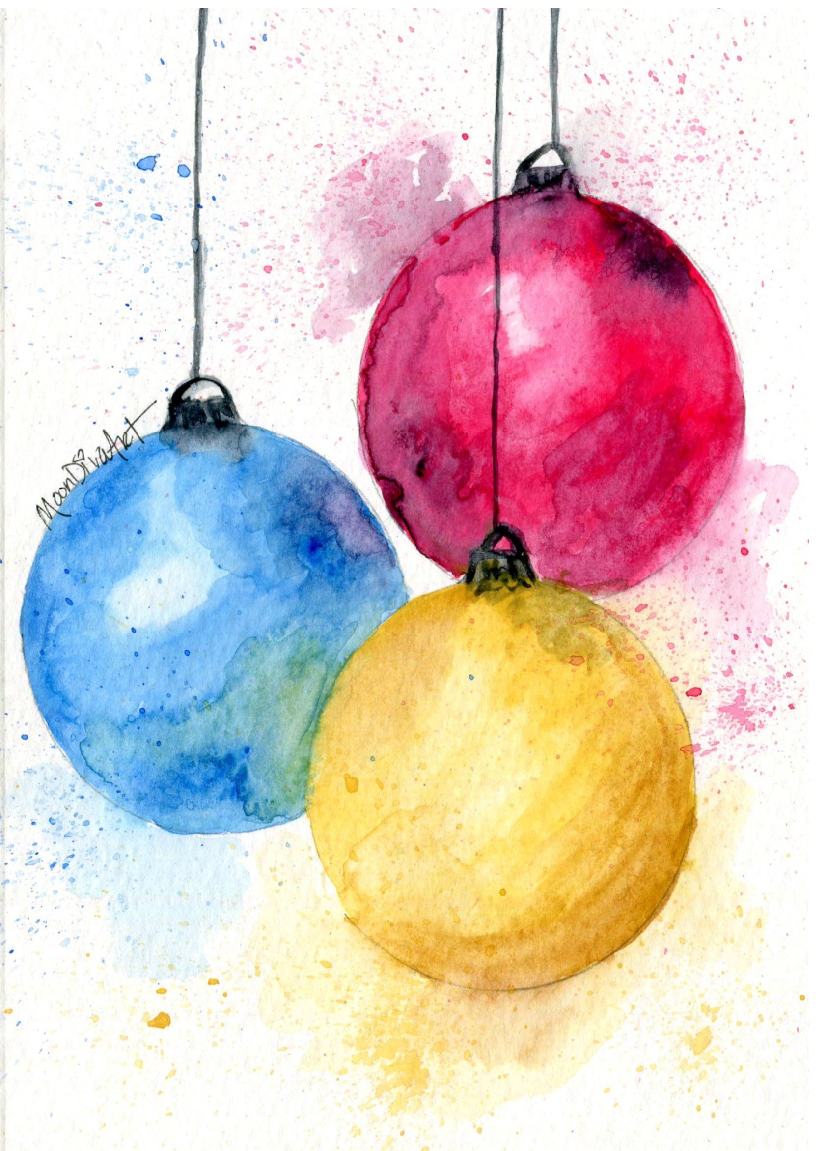 Ornaments - watercolor