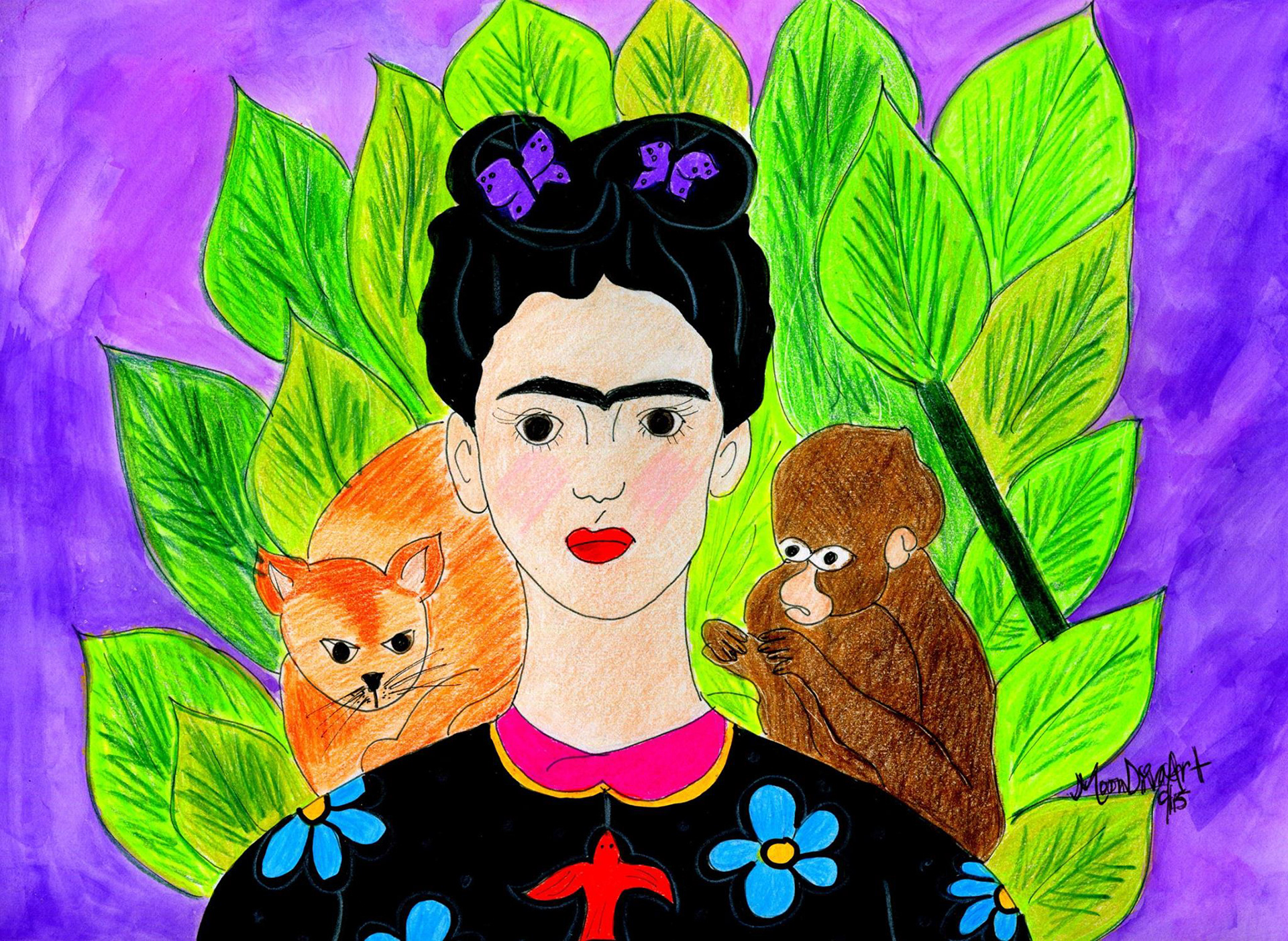 And still Frida - watercolor