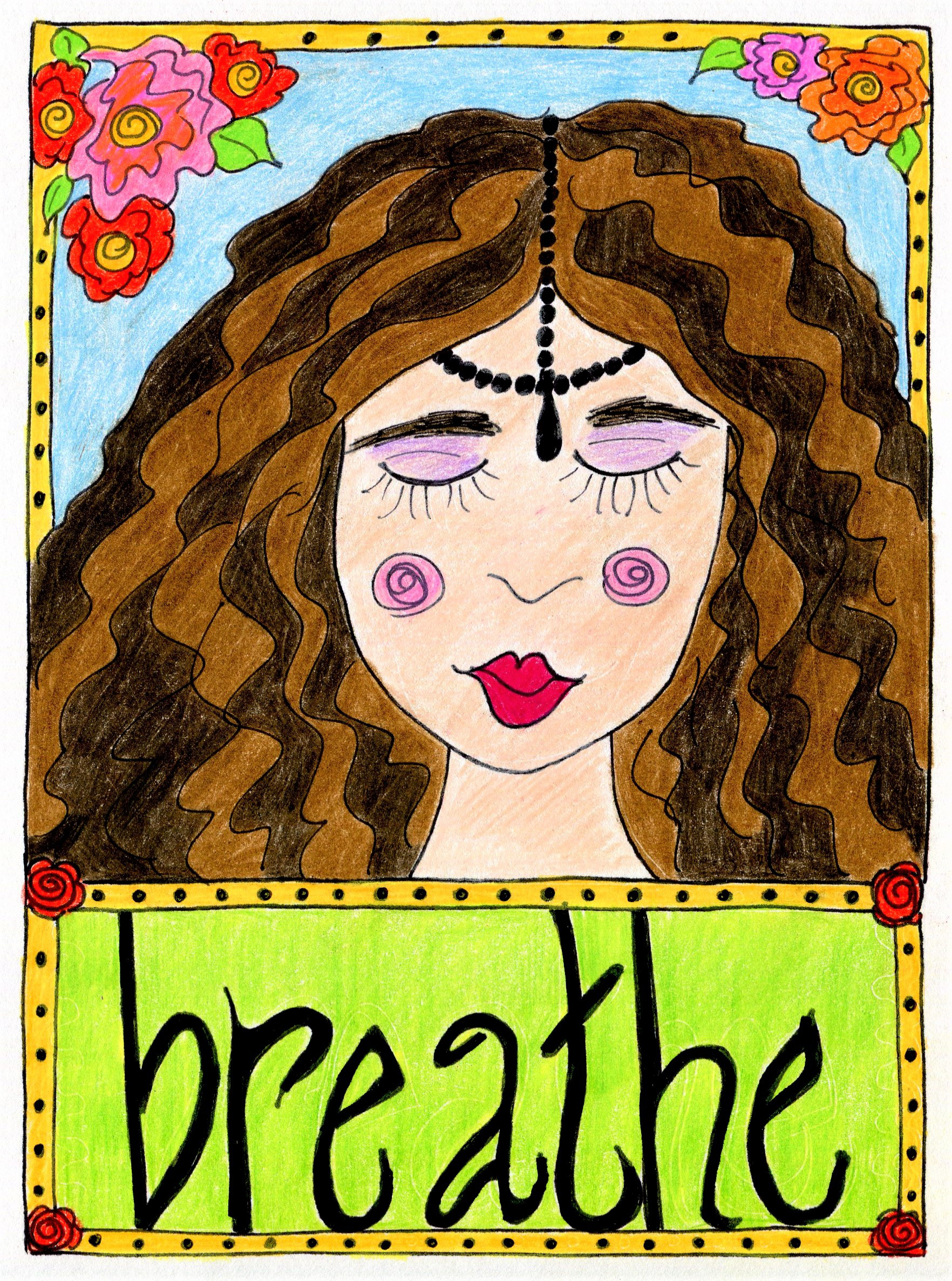 Breathe - colored pencils