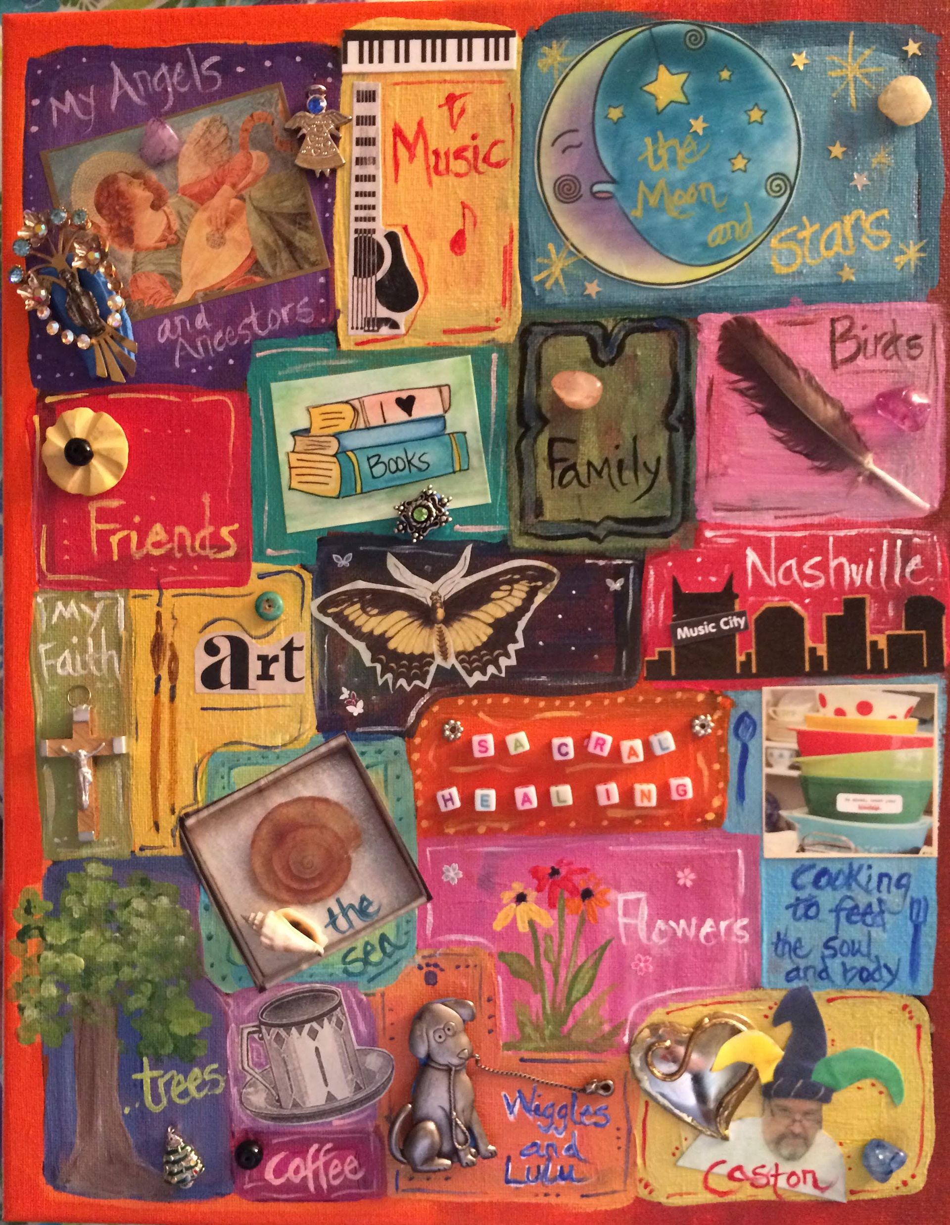 My Muse Collage - mixed media