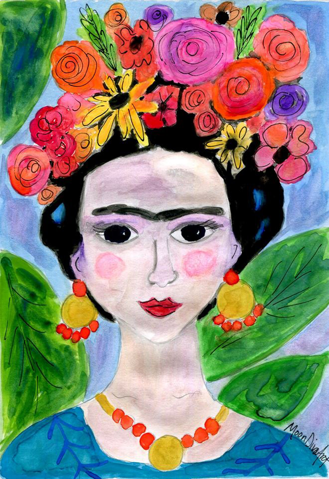 Still Frida - watercolor