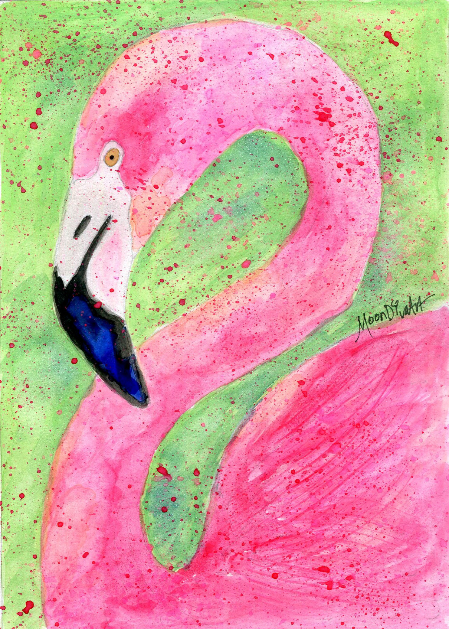 Pinky PaDinky - watercolor