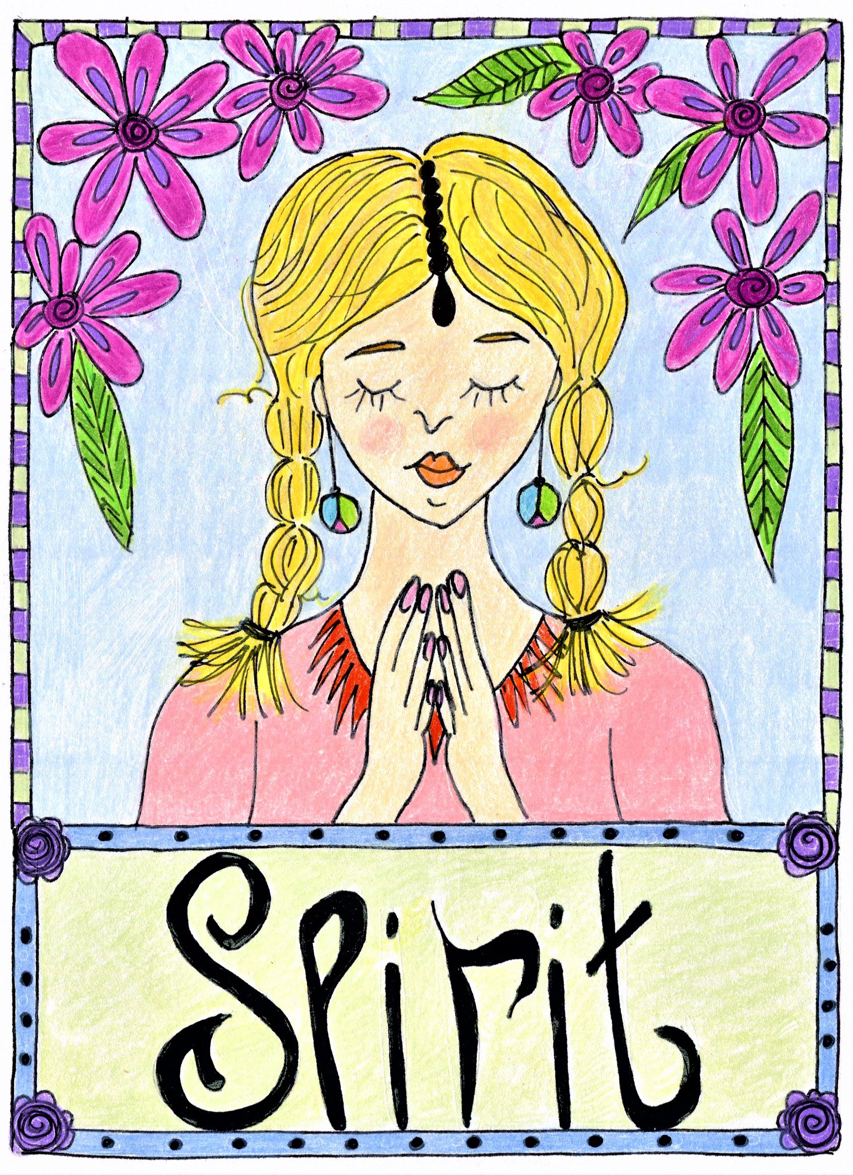 Spirit - colored pencils