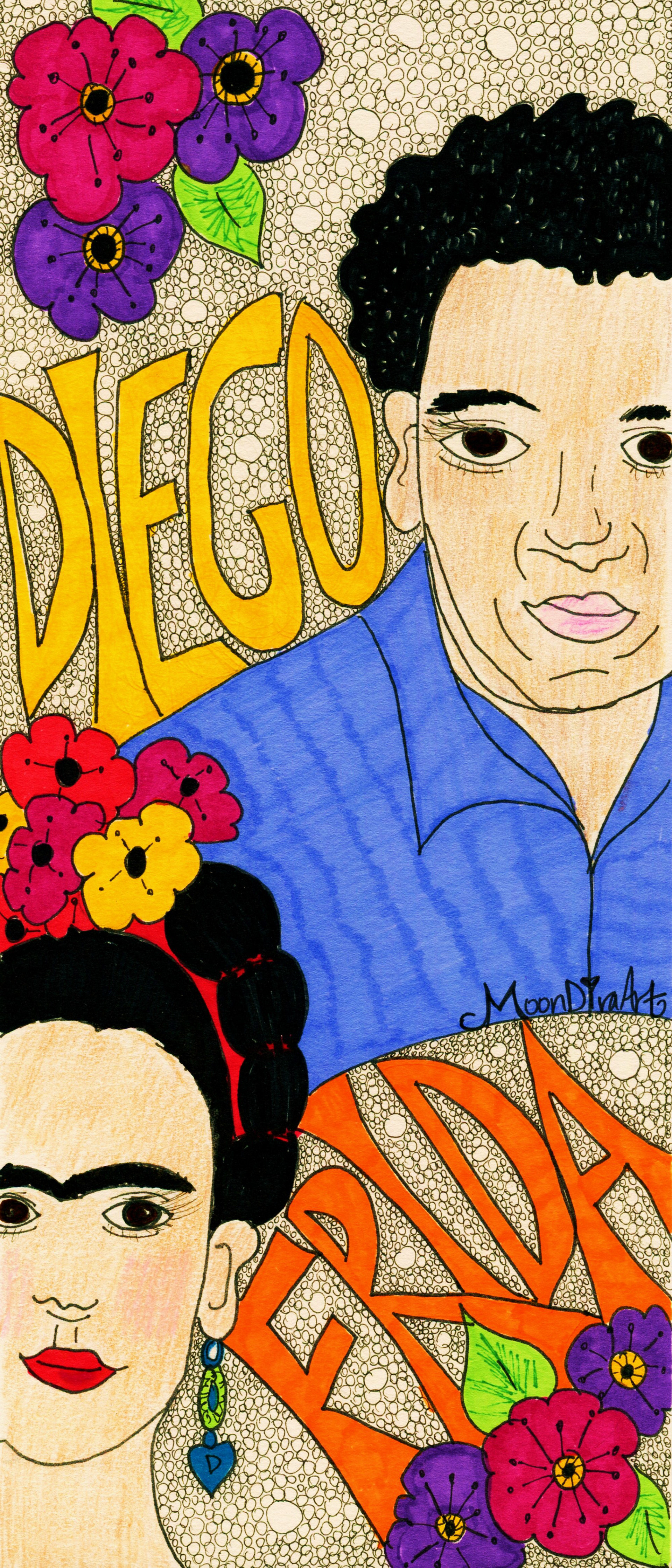 Frida and Diego - markers