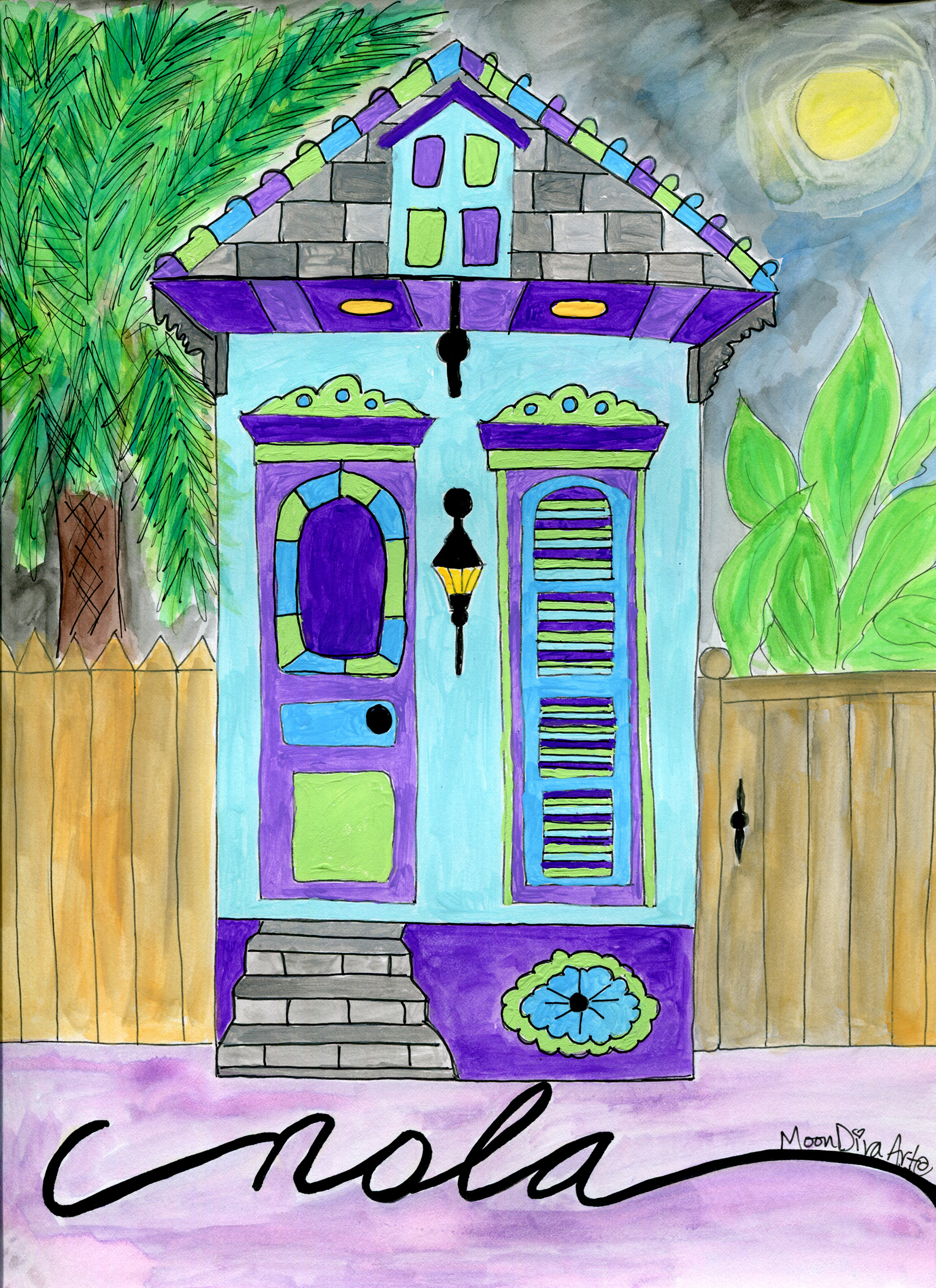 NOLA Shanty 1 - watercolor
