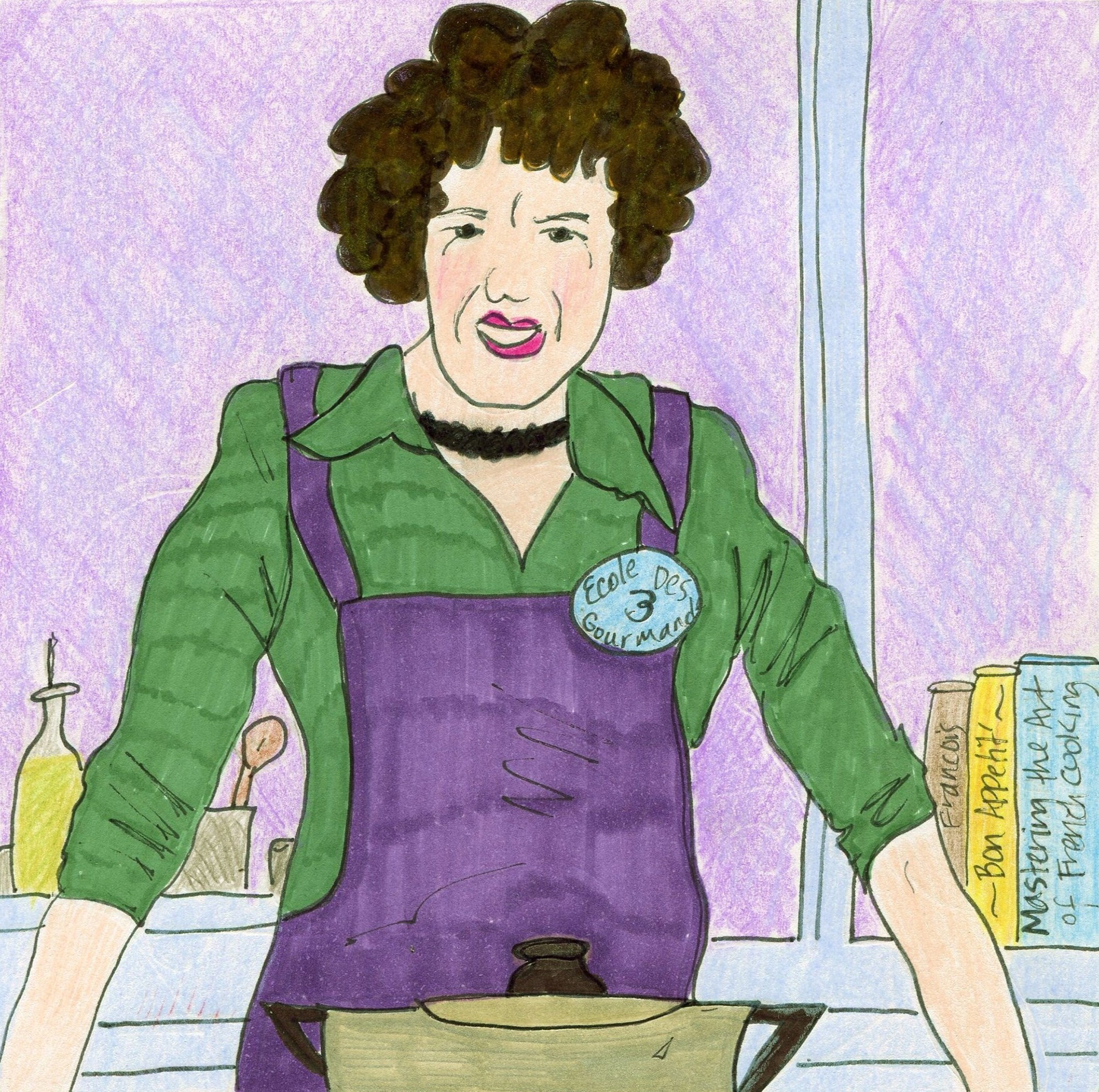 Julia - colored pencil and marker