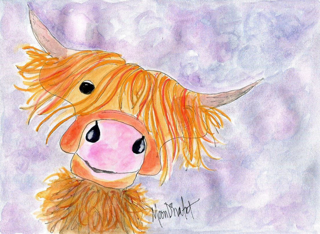 Beam Me Up, Scotty - watercolor
