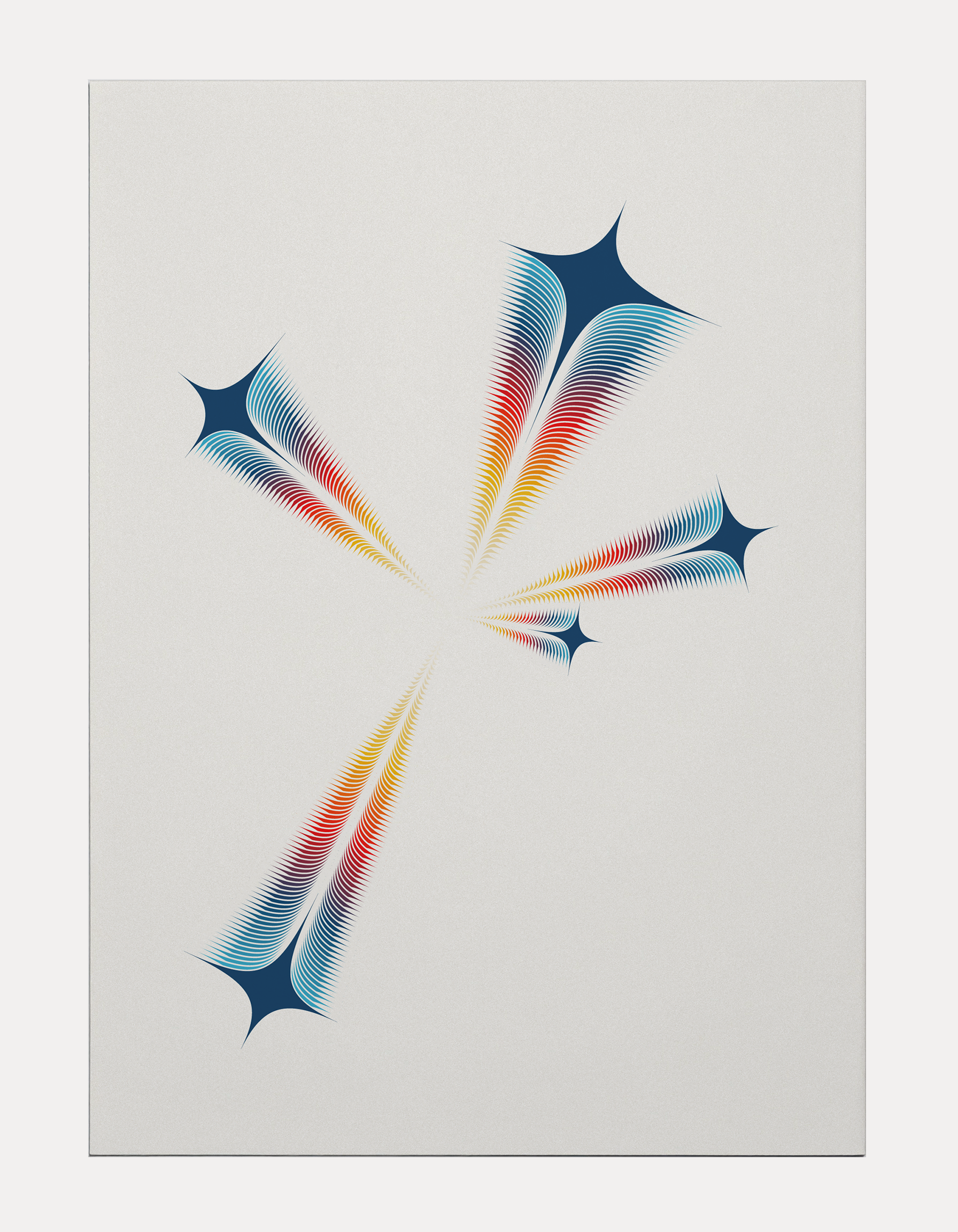 Close-up shot of The Burst of Destiny print, printed on Ilford Smooth Pearl paper, showcasing the premium matte texture and print quality.