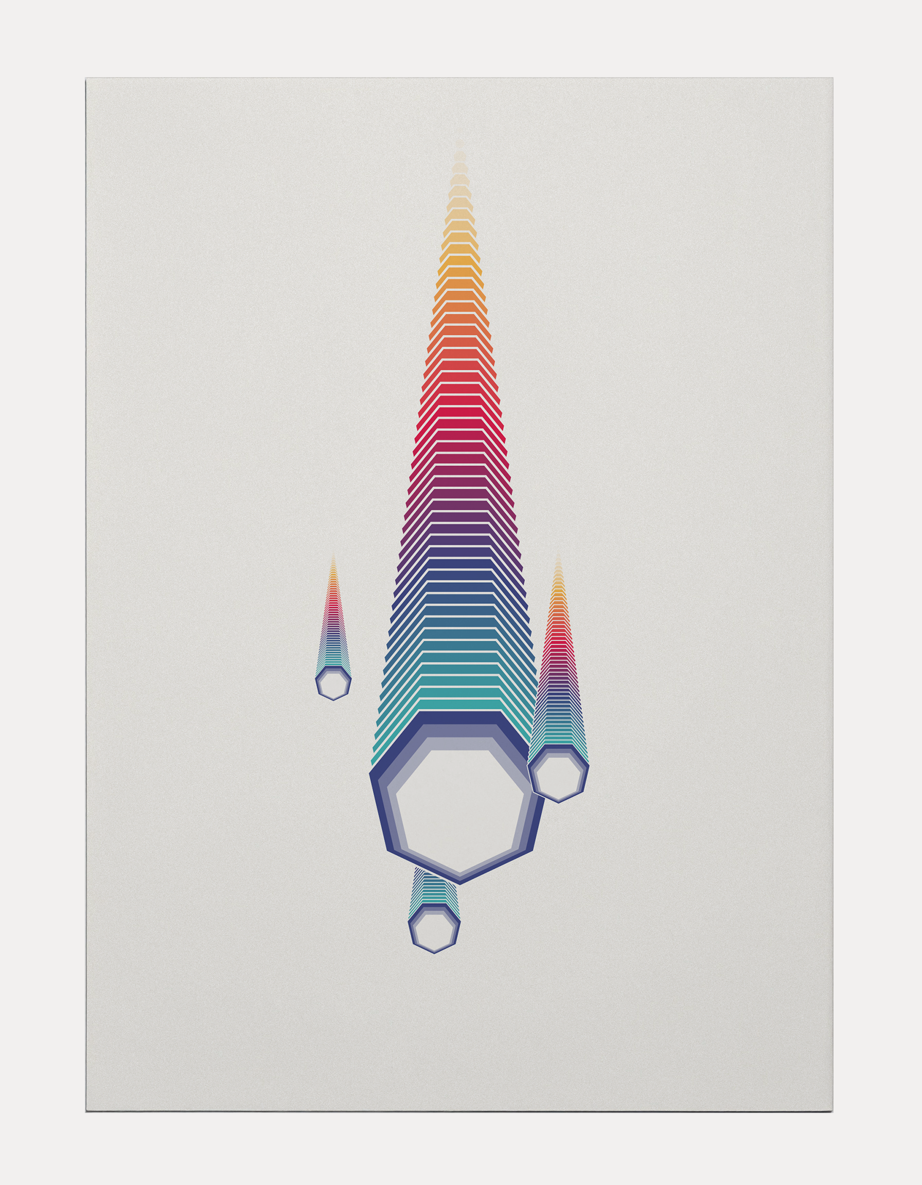 Close-up shot of The Descent print, printed on Ilford Smooth Pearl paper, showcasing the premium matte texture and print quality.