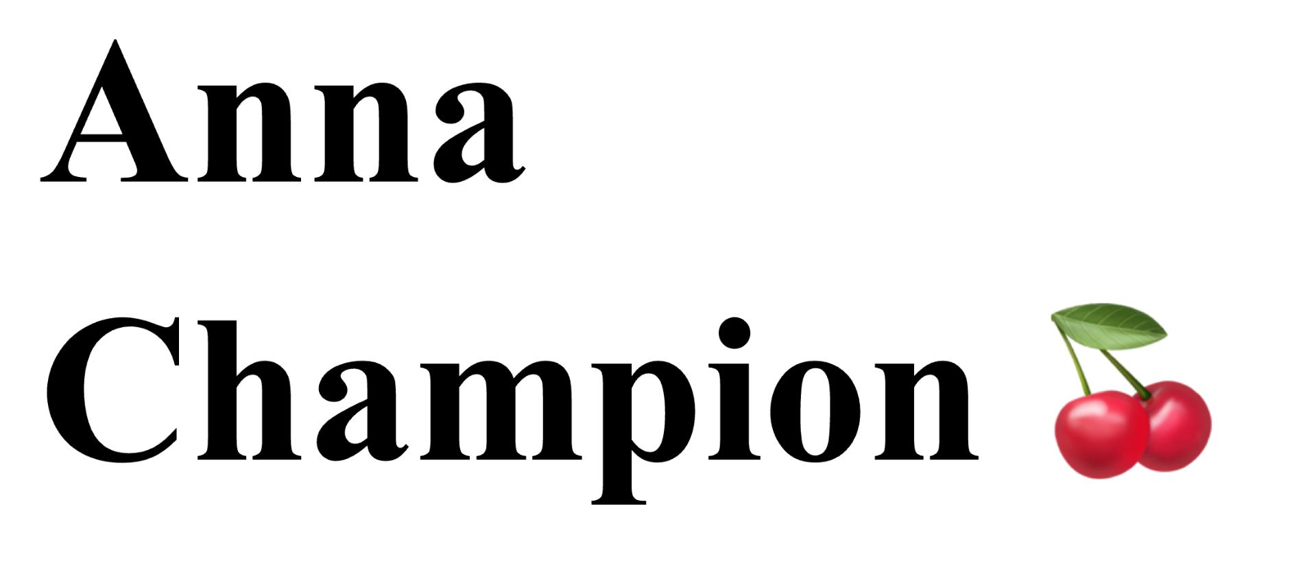 ANNA CHAMPION
