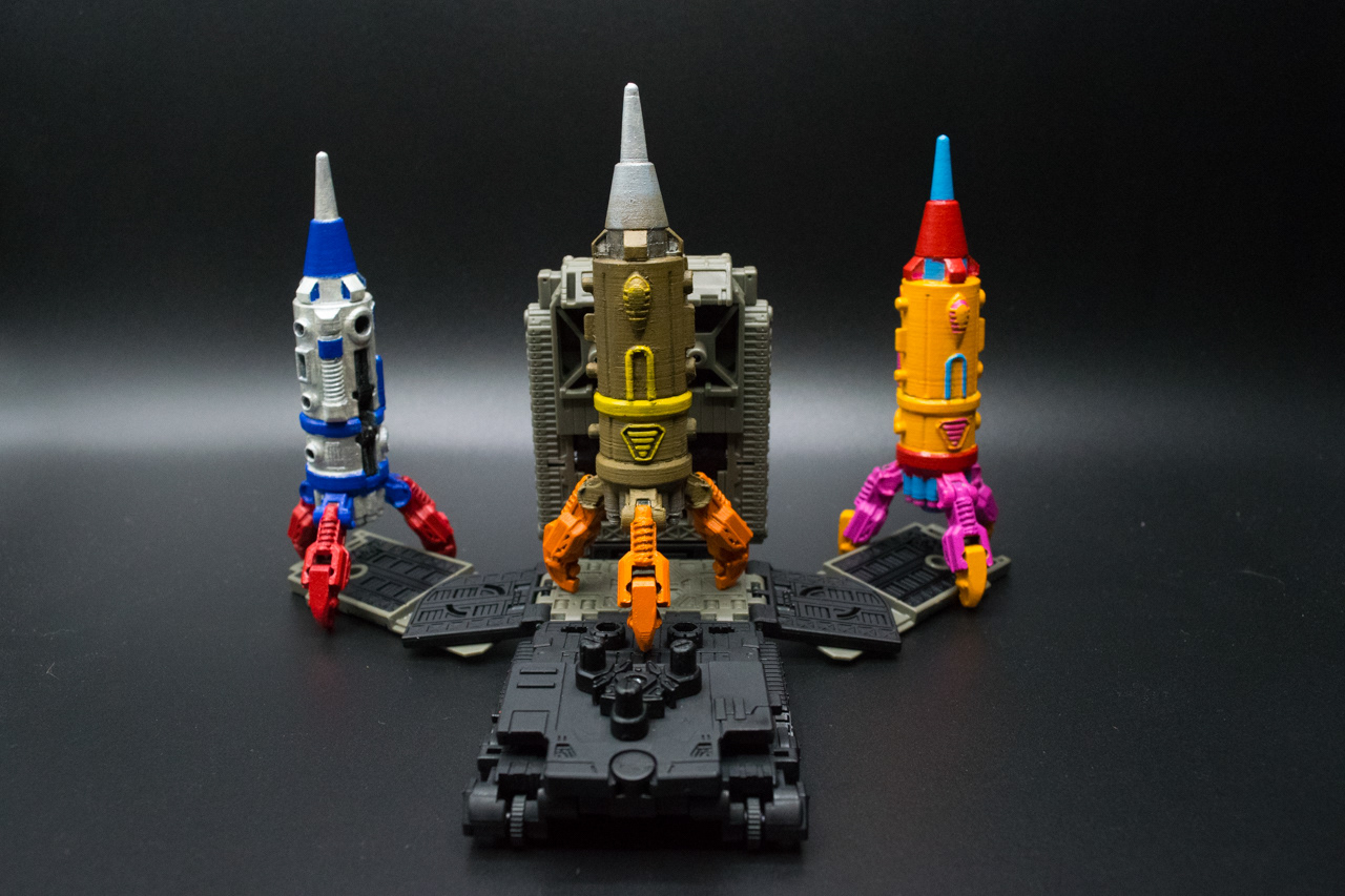 Custom Paint Jobs: Omega Sentinel (left), Siege Supreme (Center), Omega Spreem (Right)