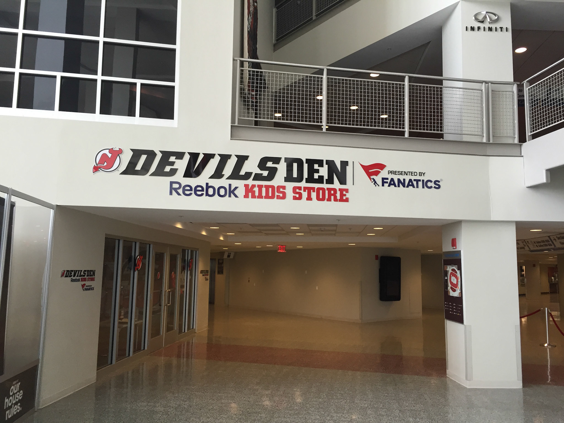 Devils Den Store Sign - Prudential Center