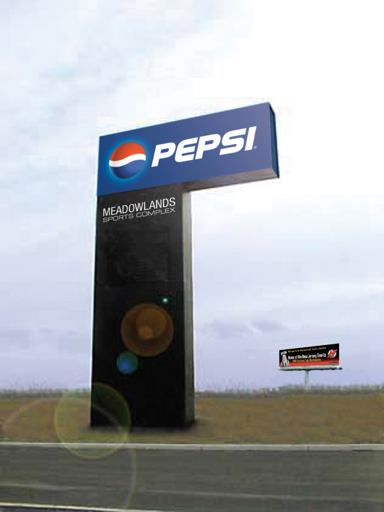 Pepsi Sign Structure Design - Meadowlands Sports Complex