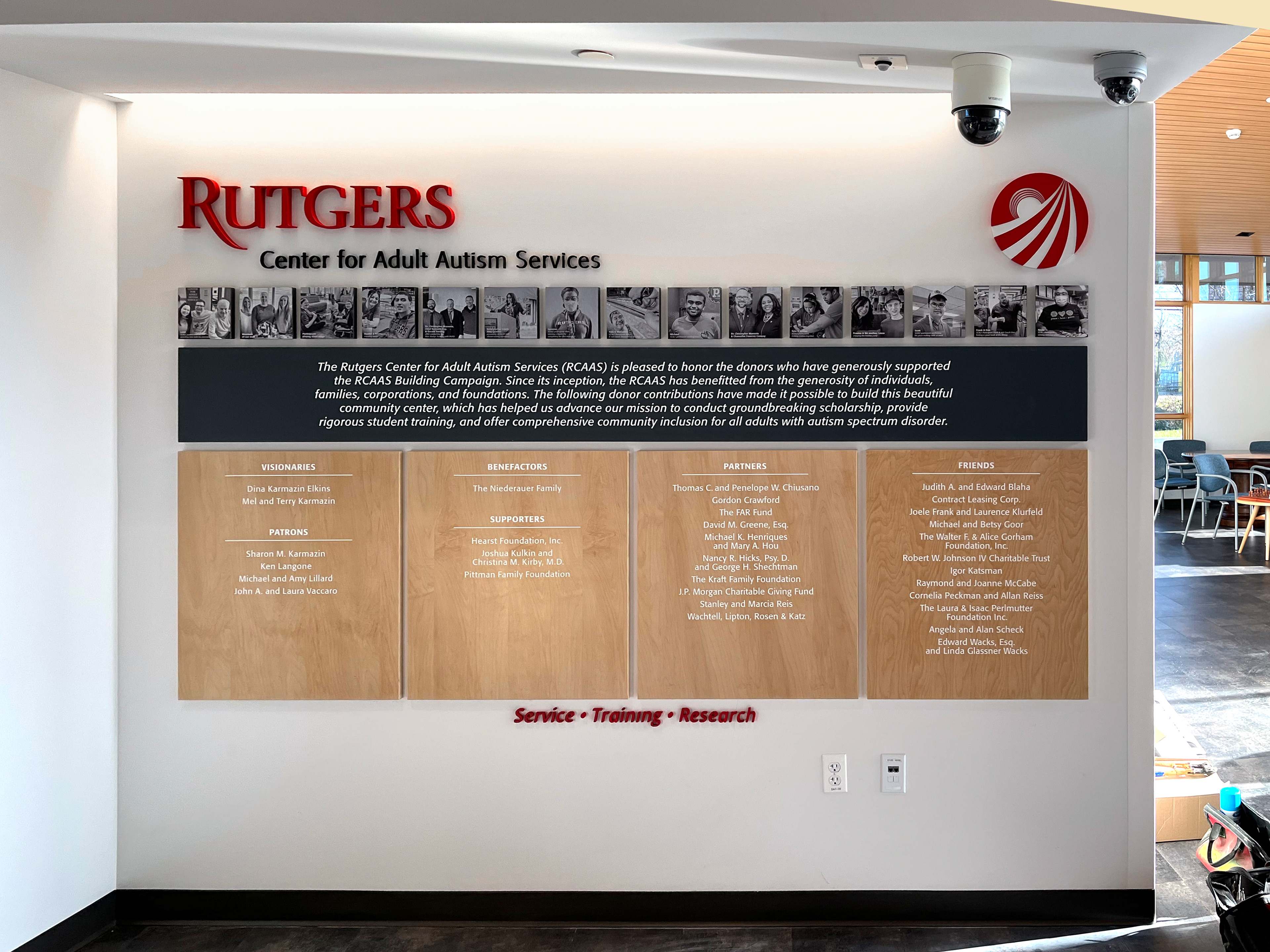 Rutgers RCAAS Donor Wall