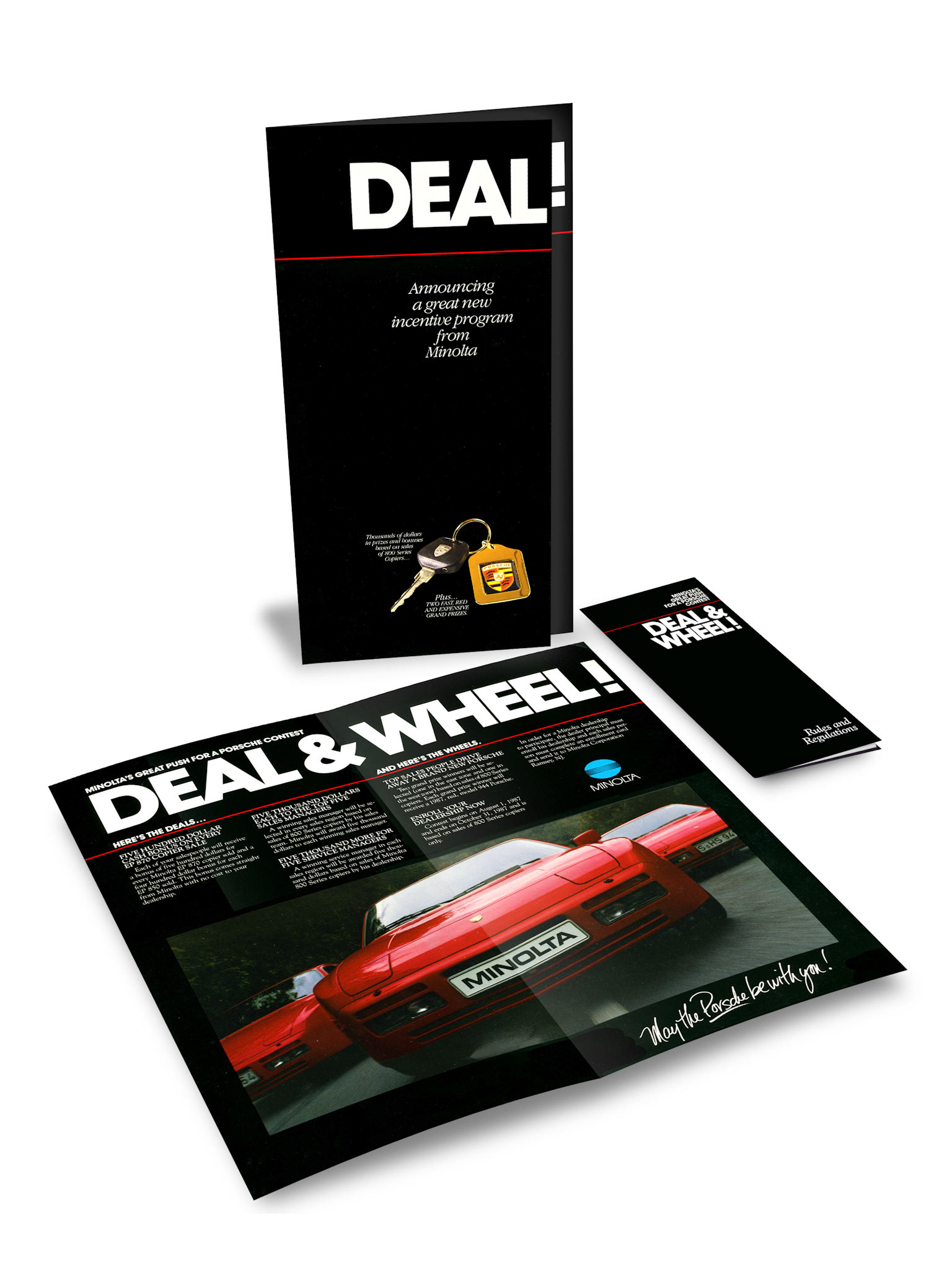 Win a Porsche Sales Incentive Brochure - Minolta Corp.
