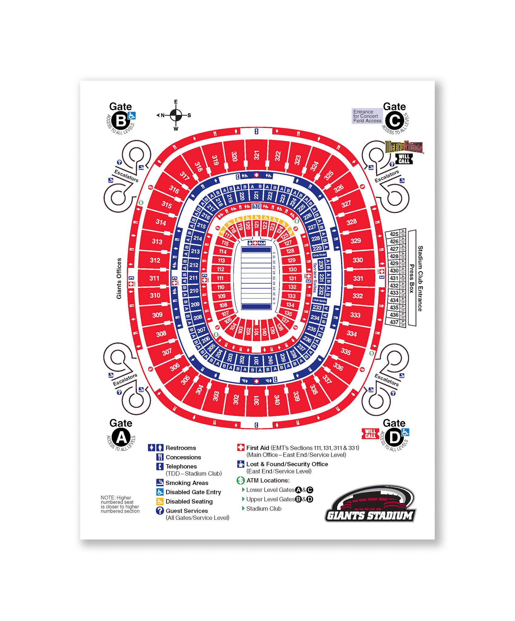Wayfinding Signage - Giants Stadium
