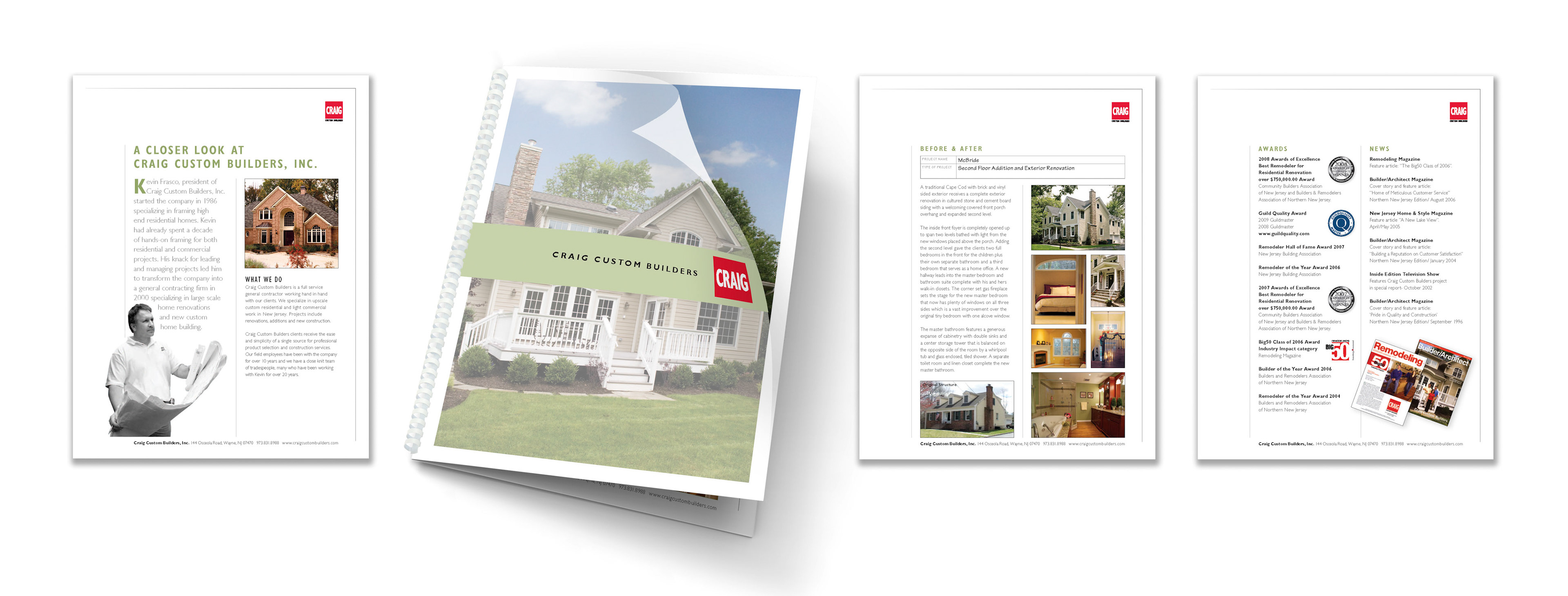 Customizable Leave Behind Piece - Craig Custom Builders