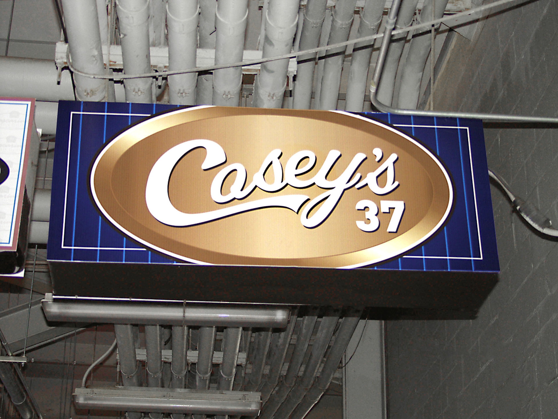 Casey's Bar and Grill Logo and Sign - Shea Stadium