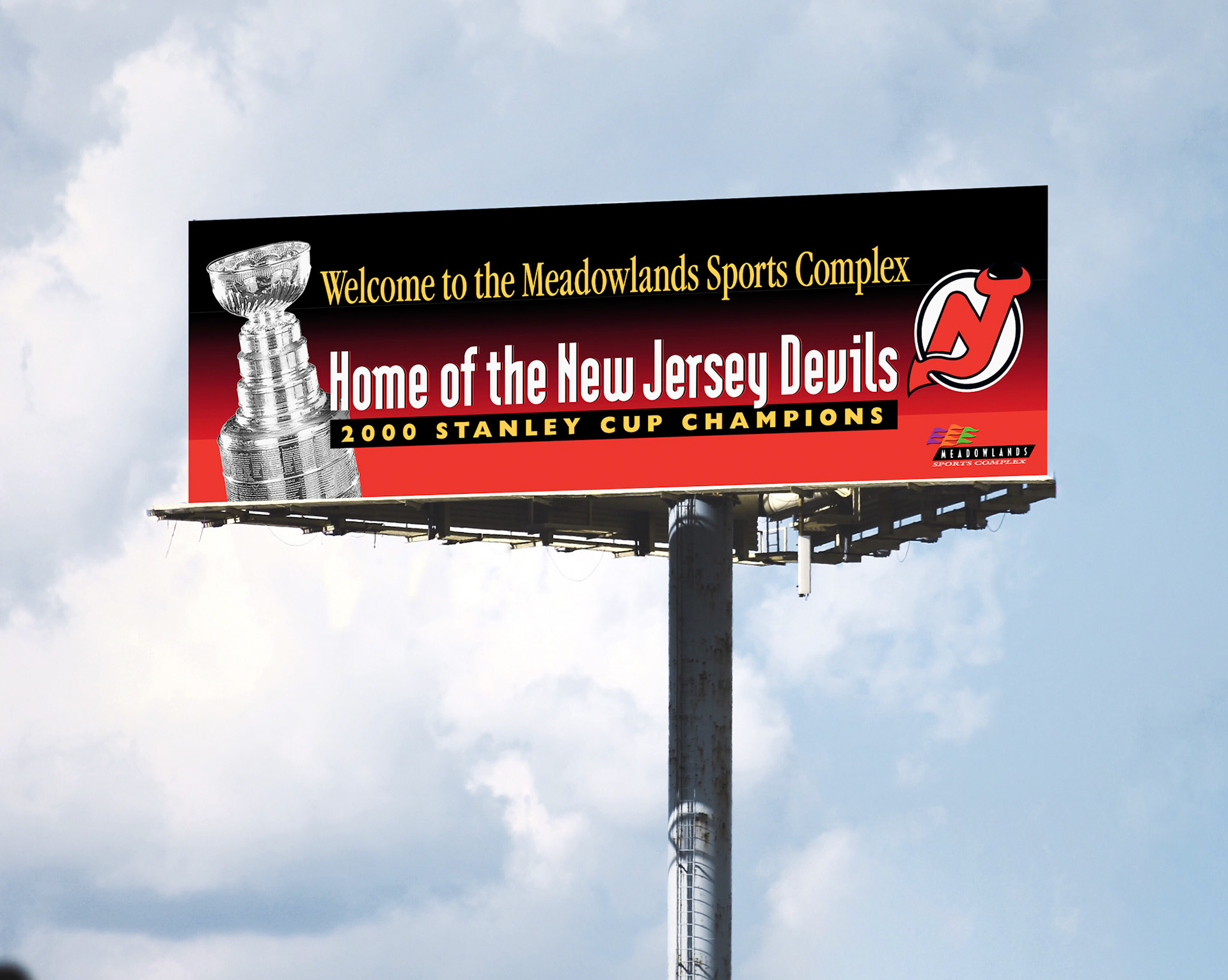 Devils Stanley Cup Billboard - Meadowlands Sports Complex