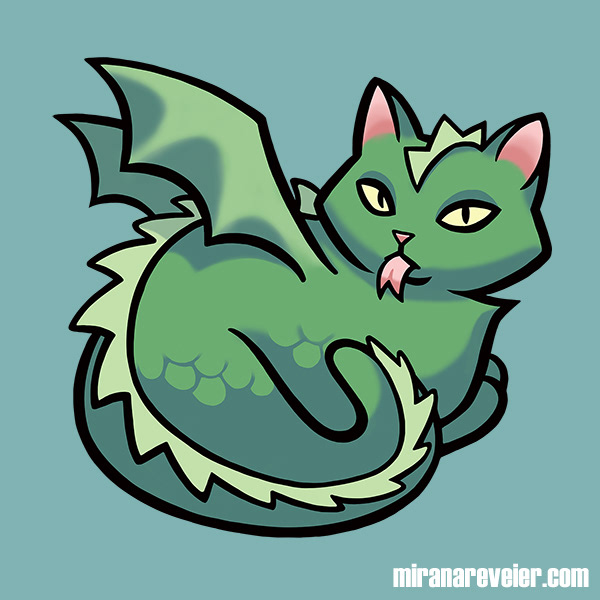 Fantasy Cats Pop Series - Dragon Cat