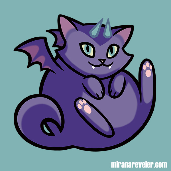 Fantasy Cats Pop Series - Demon Cat