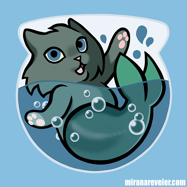 Fantasy Cats Pop Series - Mermaid Cat