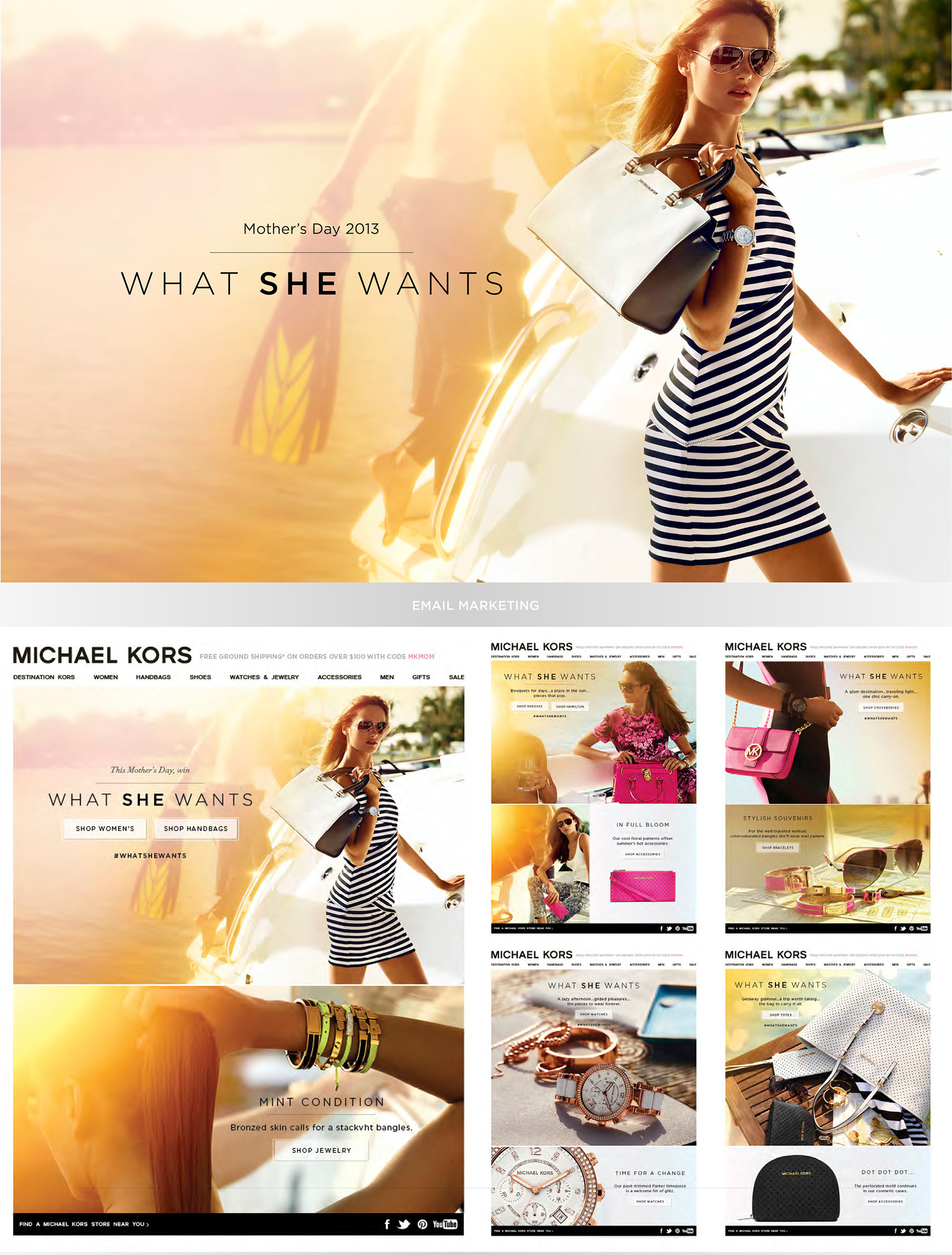 KIM MORRELL - Michael Kors : Mother's Day Campaign 2013