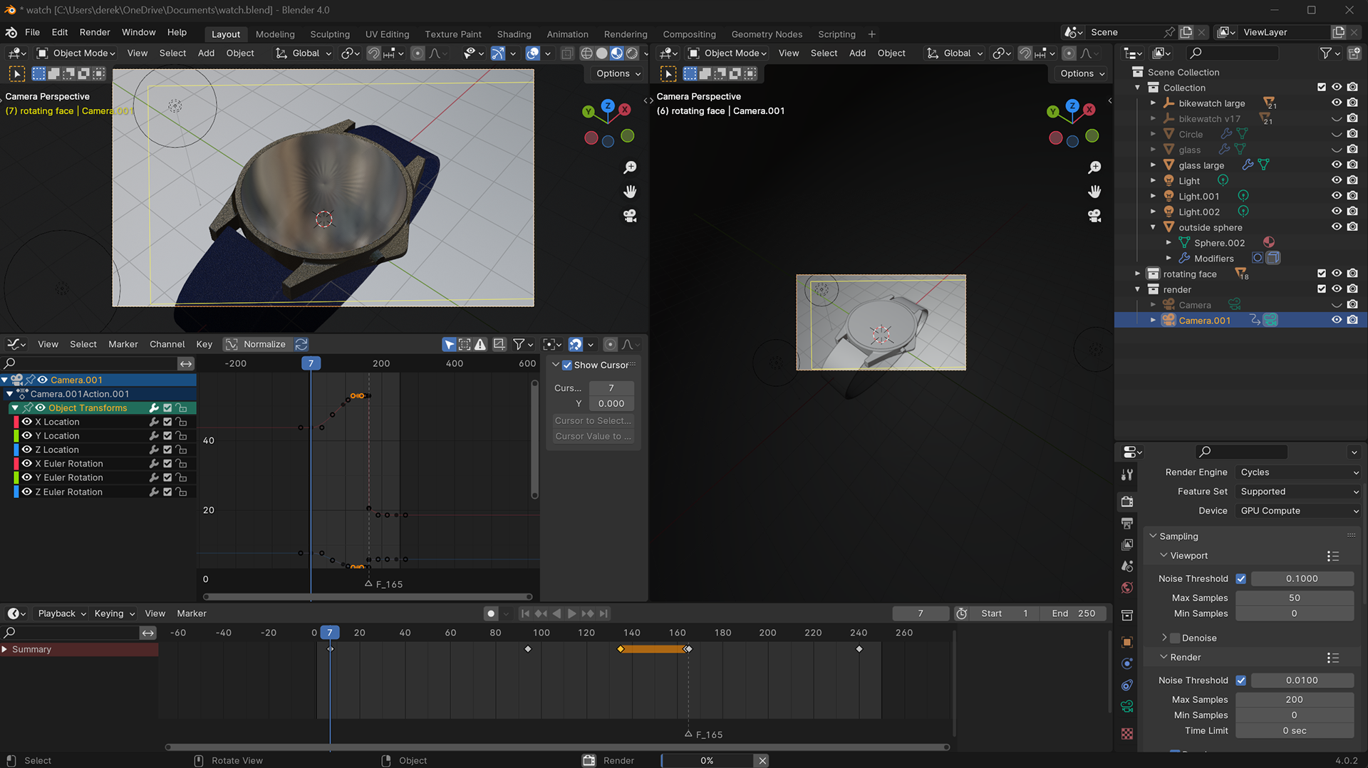 Blender work flow for materials, scene, rendering, and animation