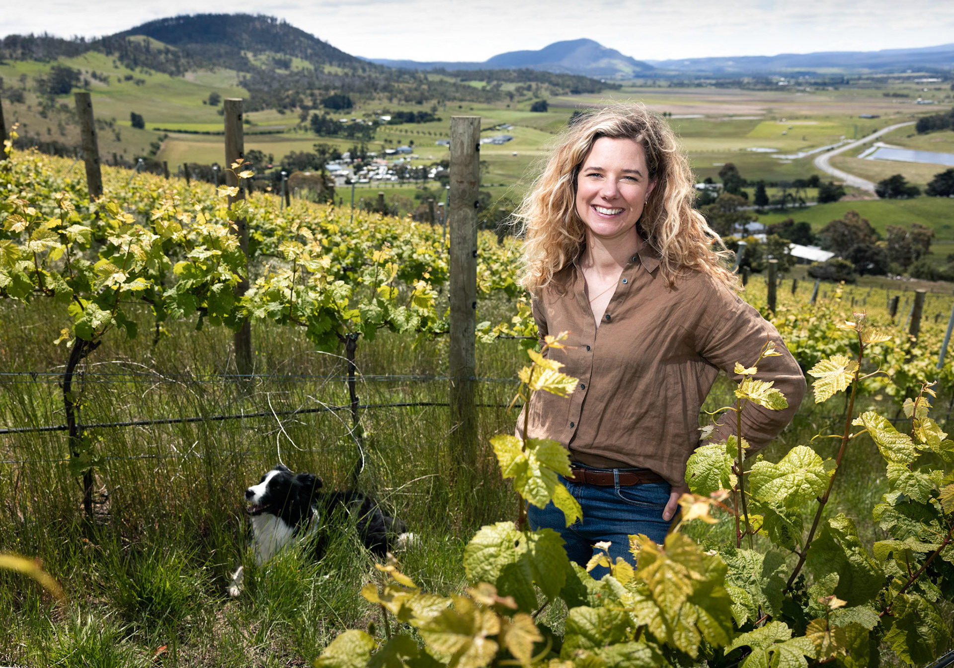 Winemaker Anna Pooley of Pooley Wines near Richmond in Southern Tasmania. 19/11/2021 For The Australian