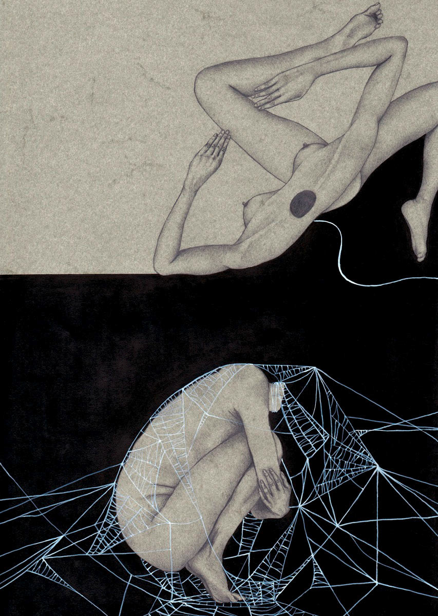 Coma / 21cm x 29.7cm / ink, pencil on paper / 2015 / private collection