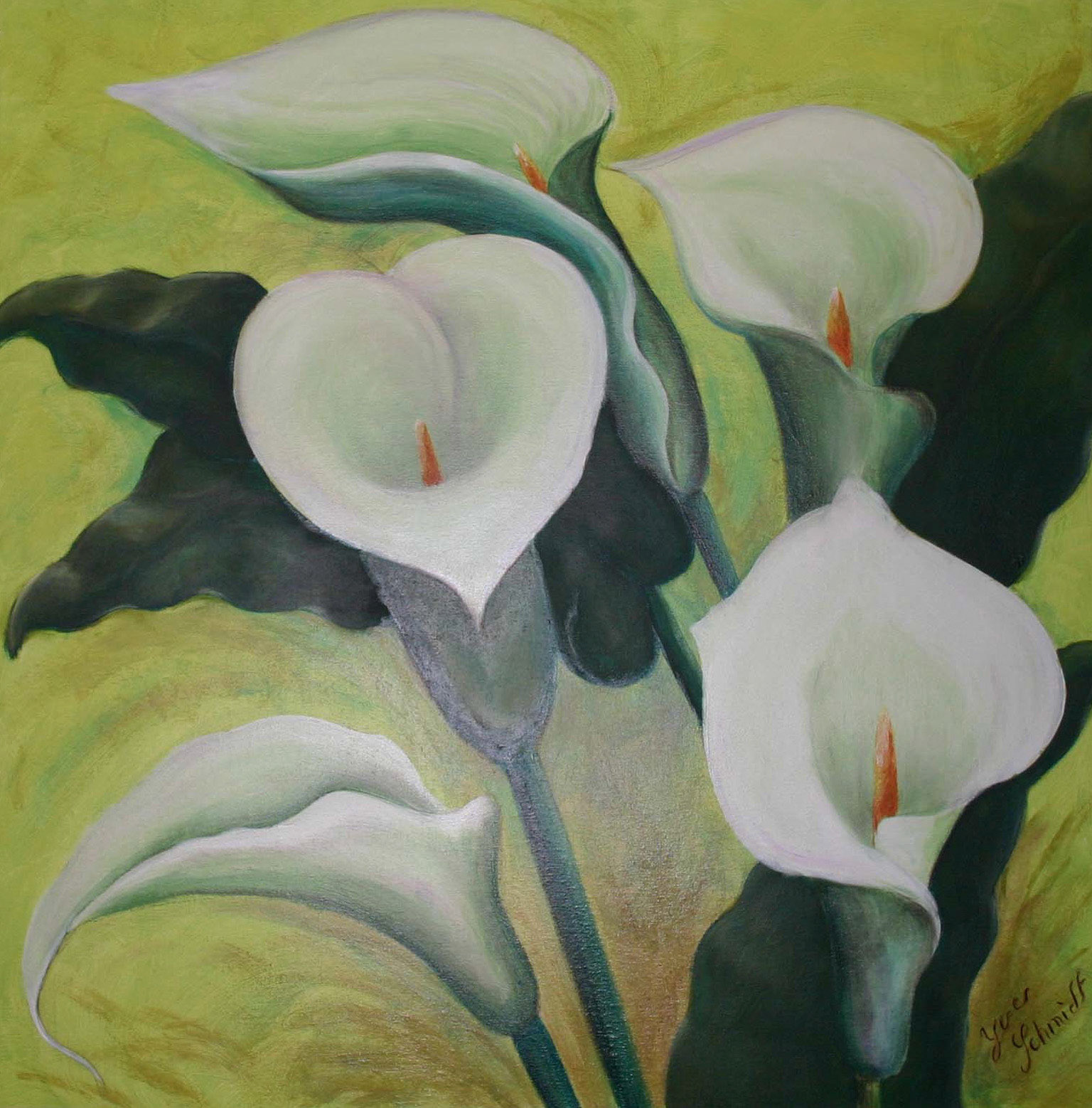 Mixte sur toile 50x50